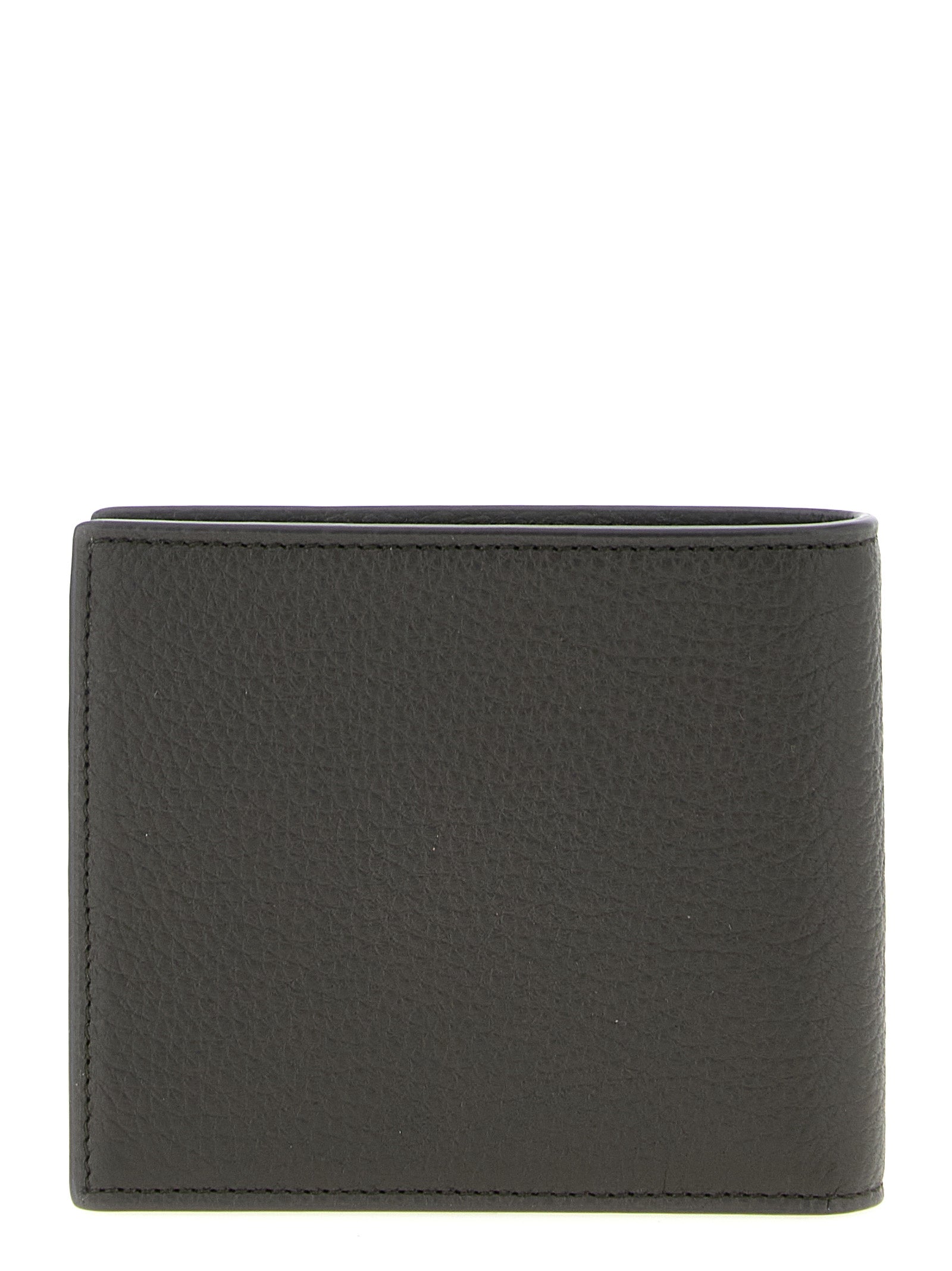 Saint Laurent Braune Kalbsleder-Geldbörse