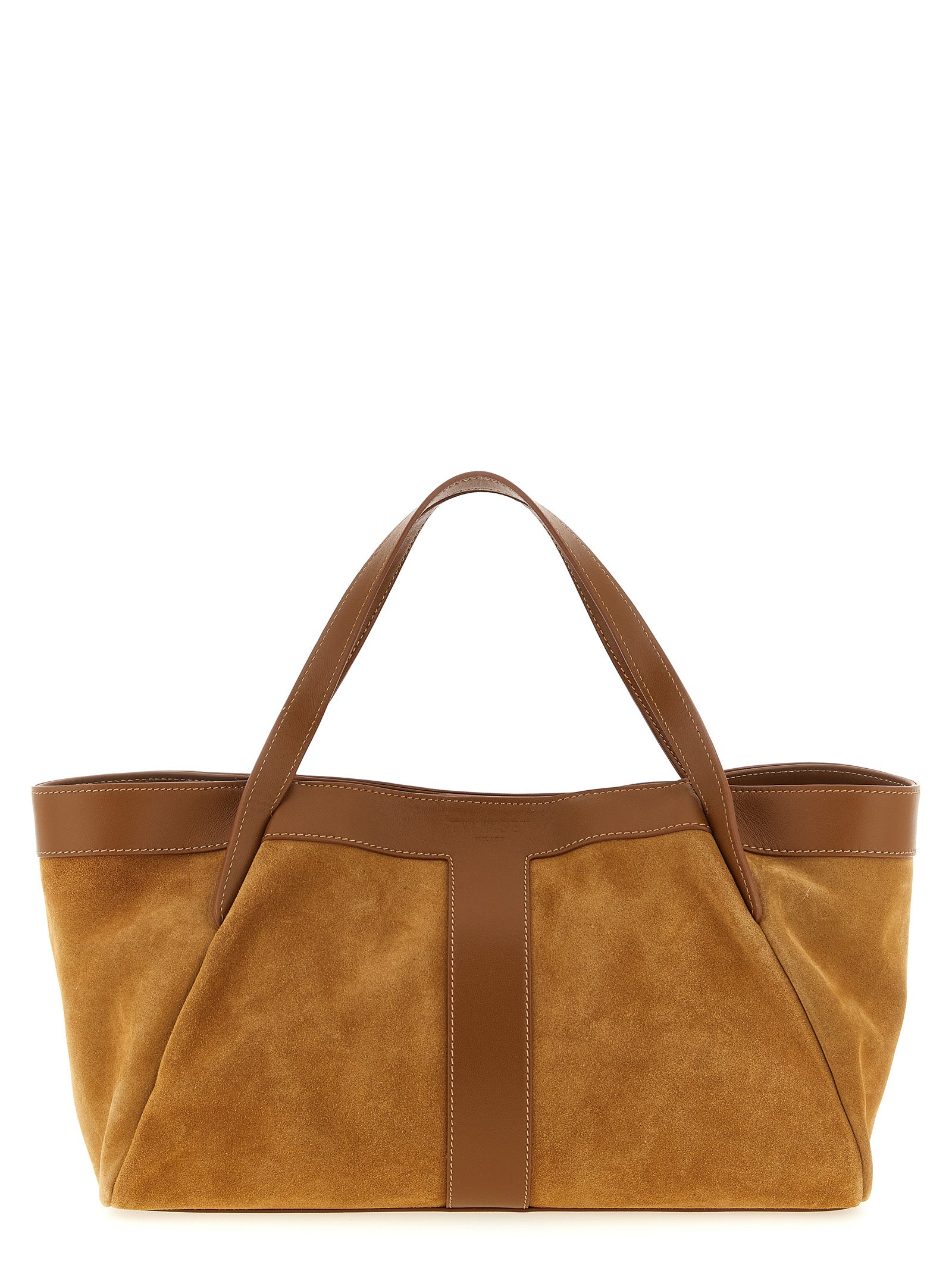 Twinset Schultertasche aus braunem Polyethylen