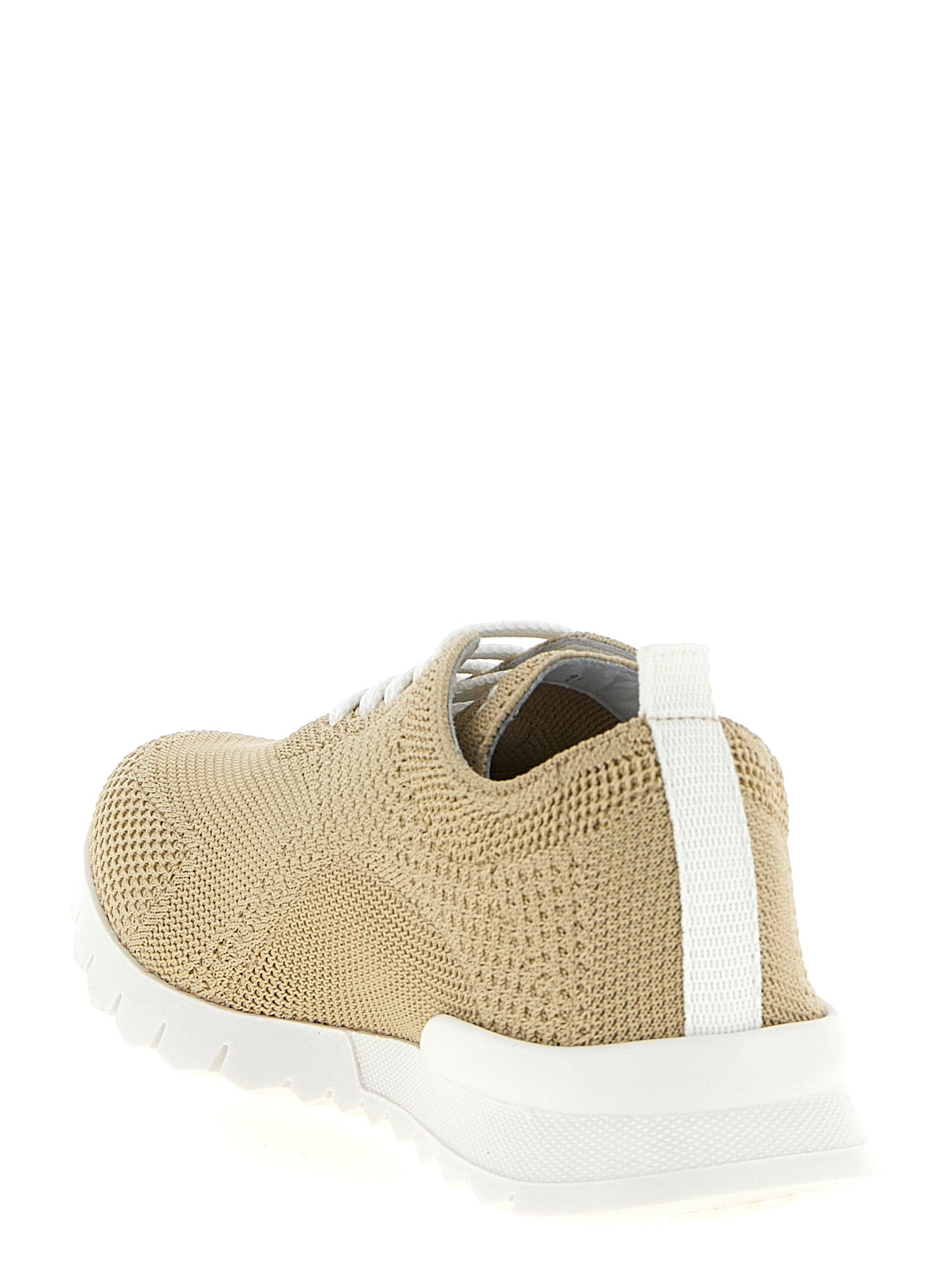 Kiton Beigefarbene Baumwoll-Sportschuhe