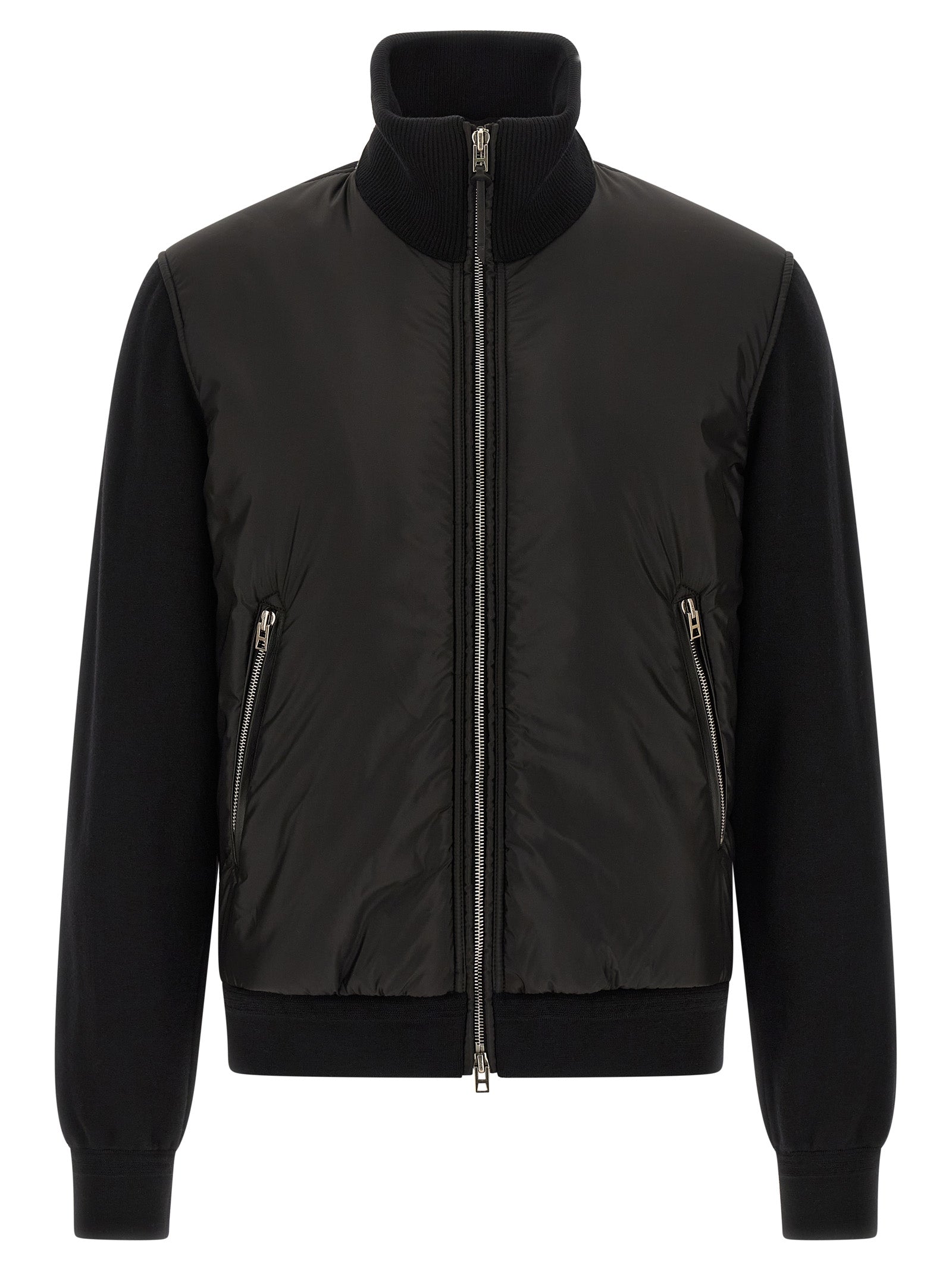 Tom Ford Schwarzer Woll-Bomber