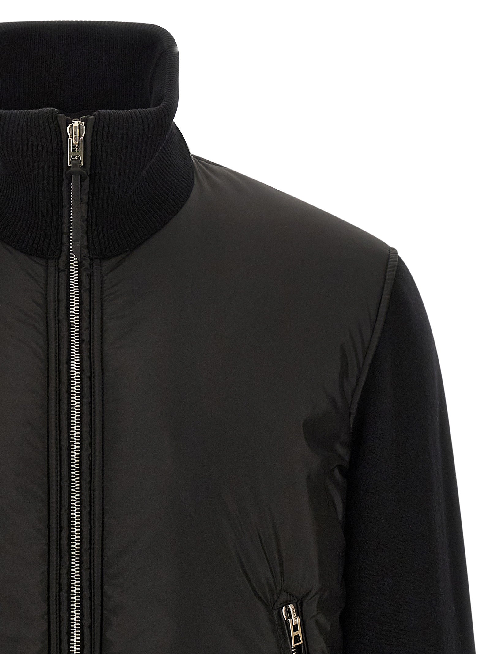 Tom Ford Schwarzer Woll-Bomber