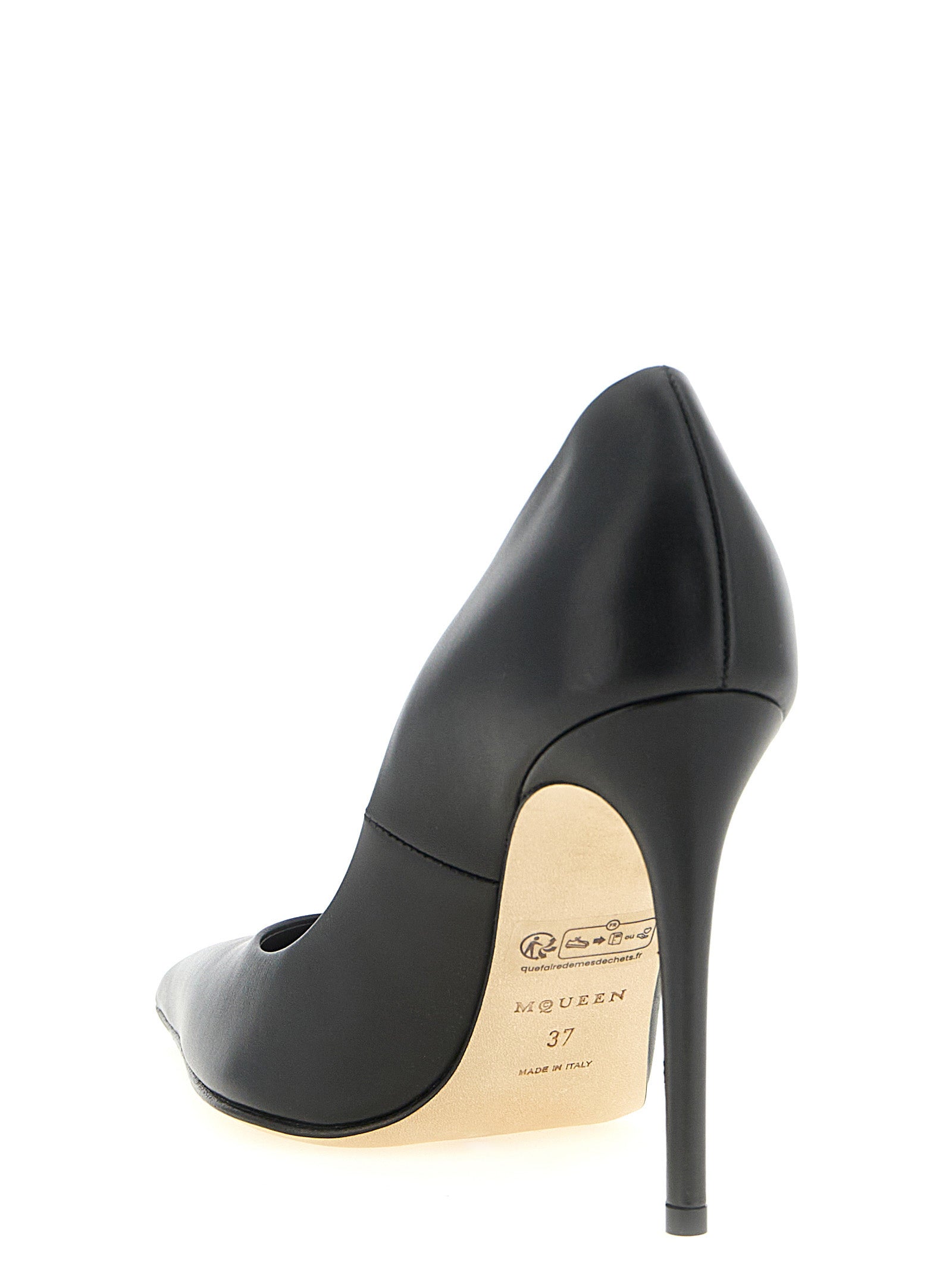 Alexander McQueen Schwarze Pumps aus Kalbsleder mit hohem Absatz