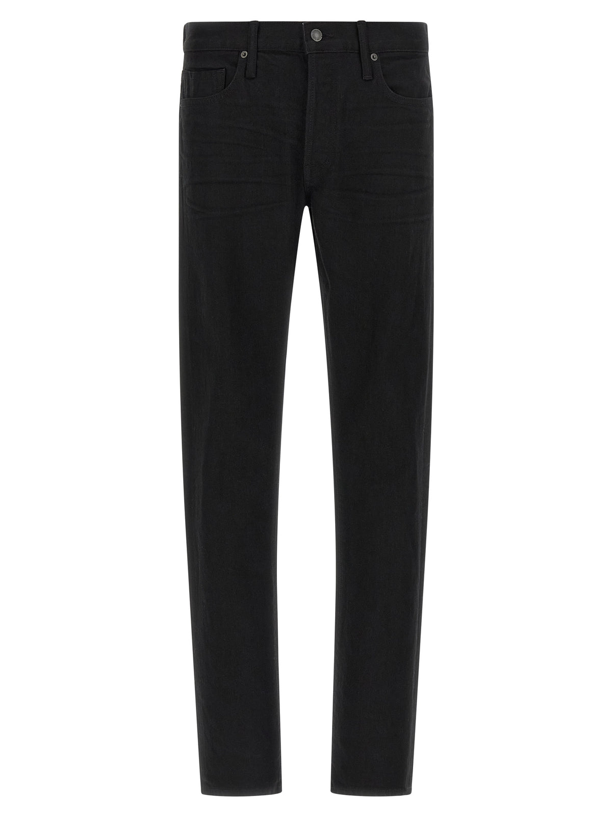 Tom Ford Schwarze Baumwoll-Jeans mit geradem Bein