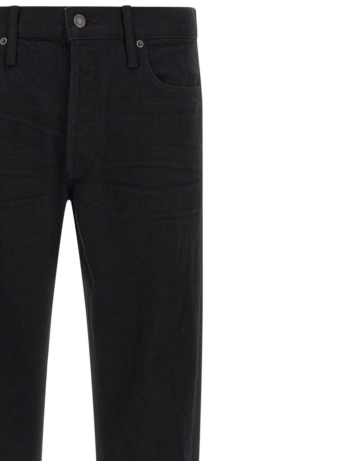 Tom Ford Schwarze Baumwoll-Jeans mit geradem Bein