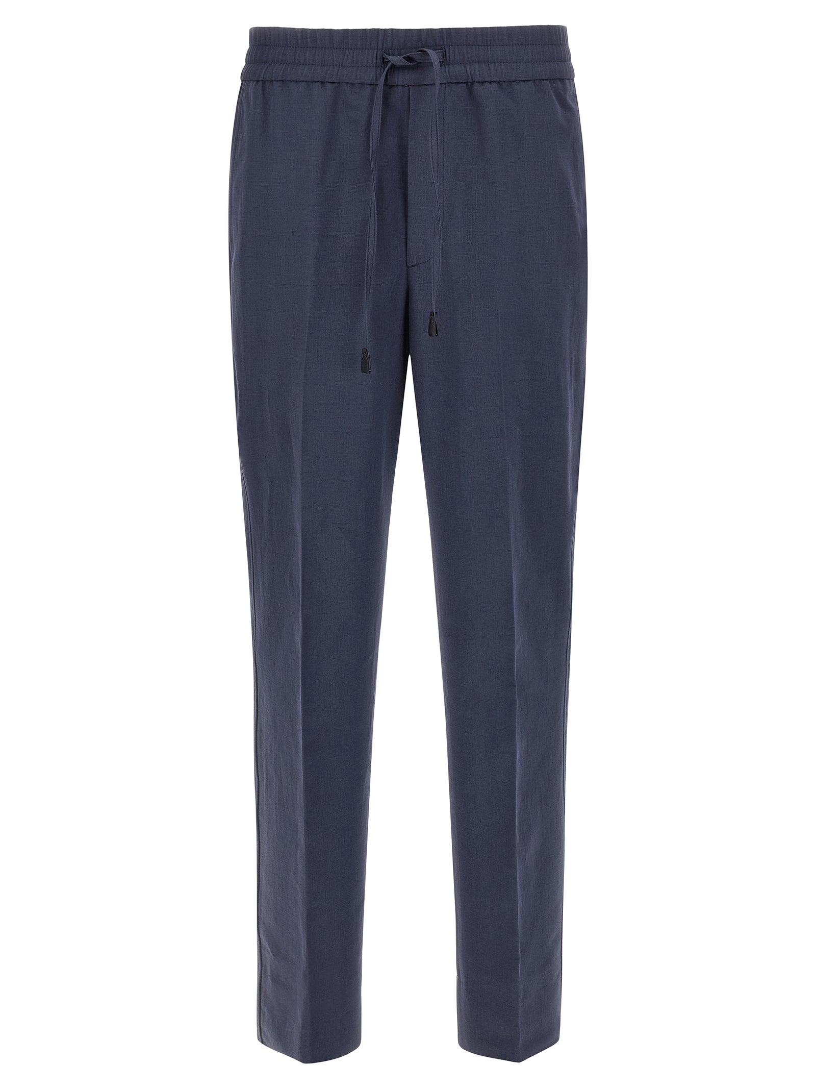 Brioni Blaue Leinenhose