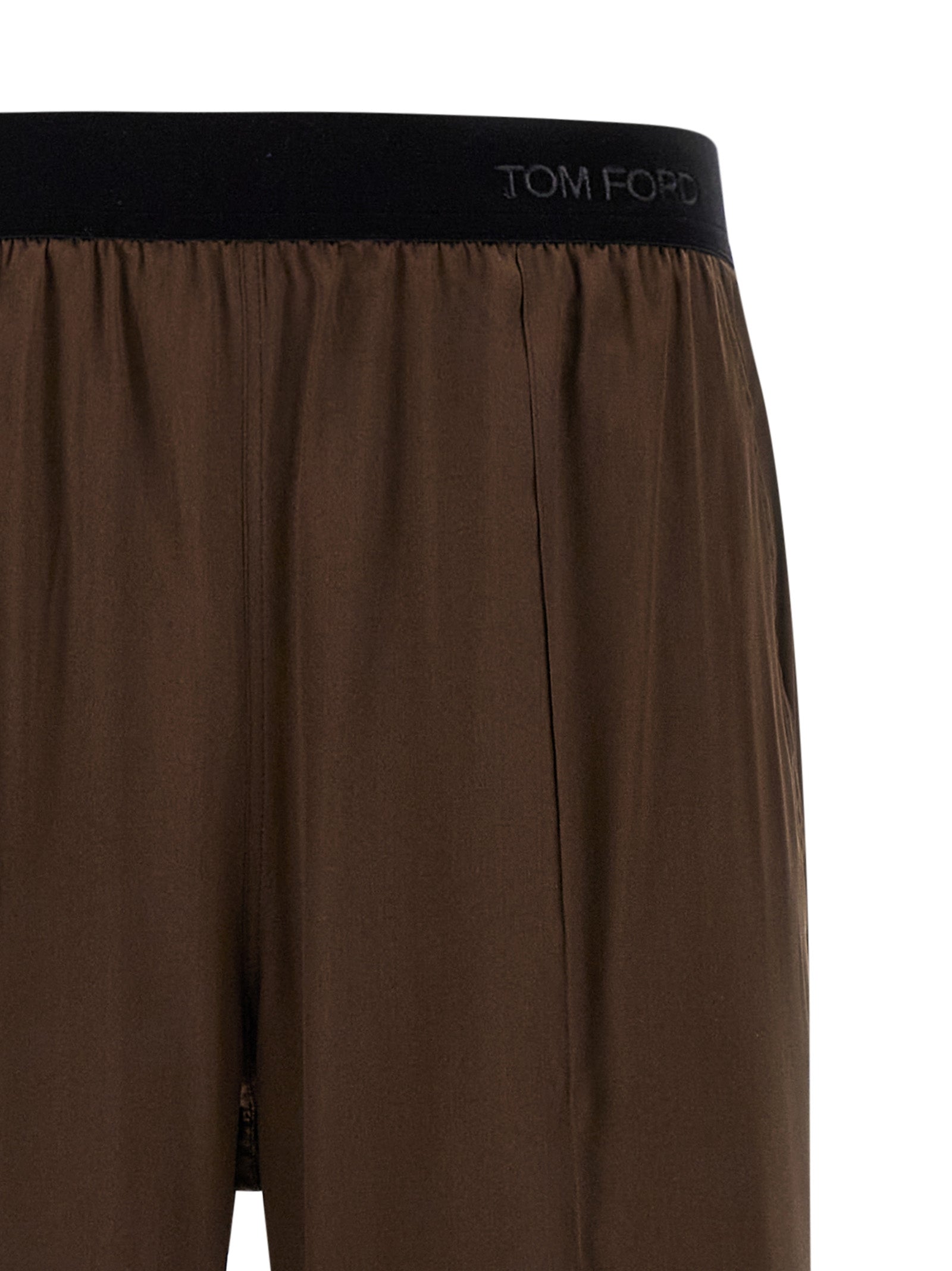 Tom Ford Braune Seidenhose Lässig