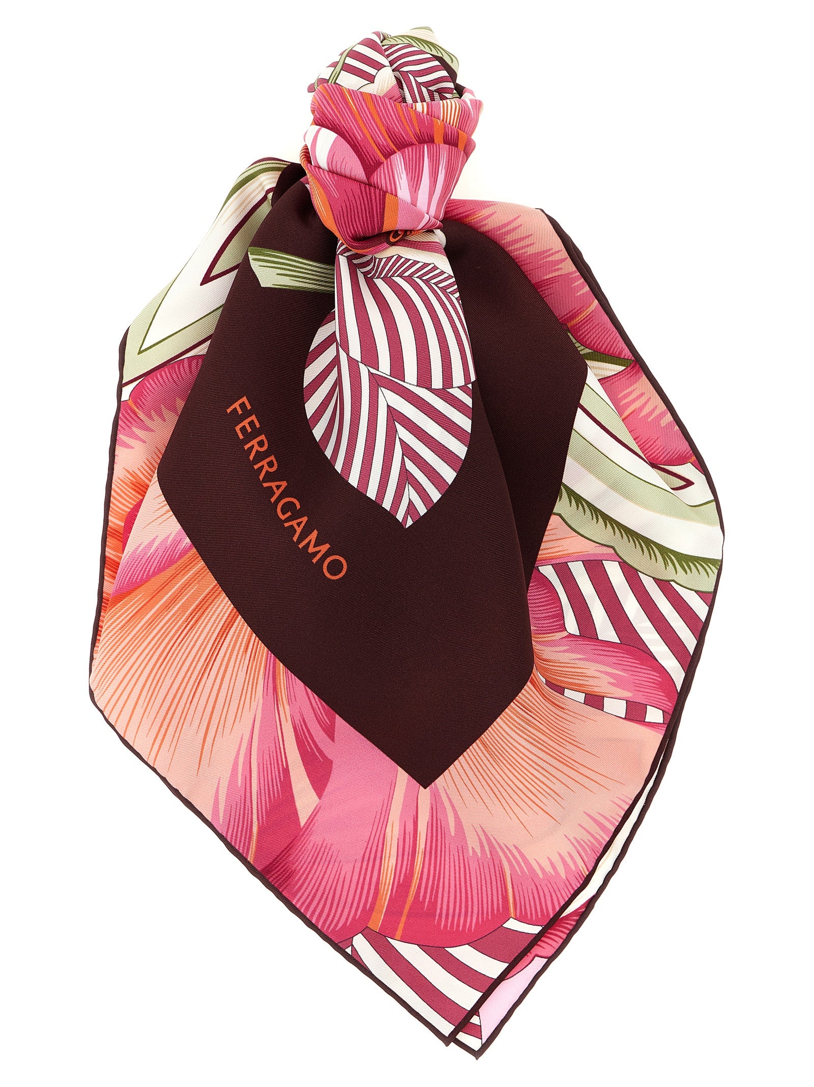 Ferragamo Mehrfarbiger Seidenschal