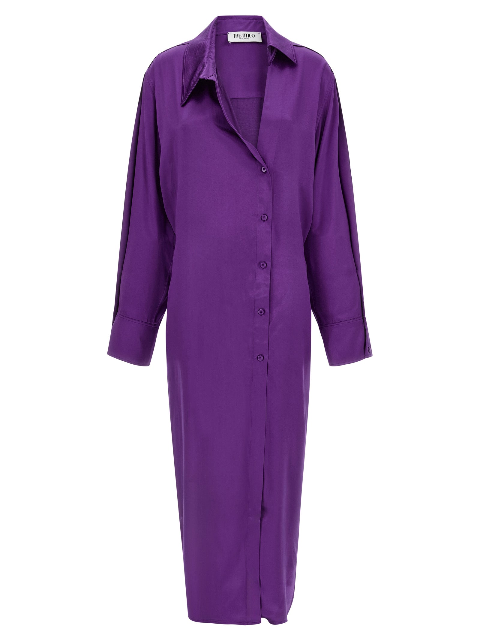 The Attico Lila Midikleid aus Viskose