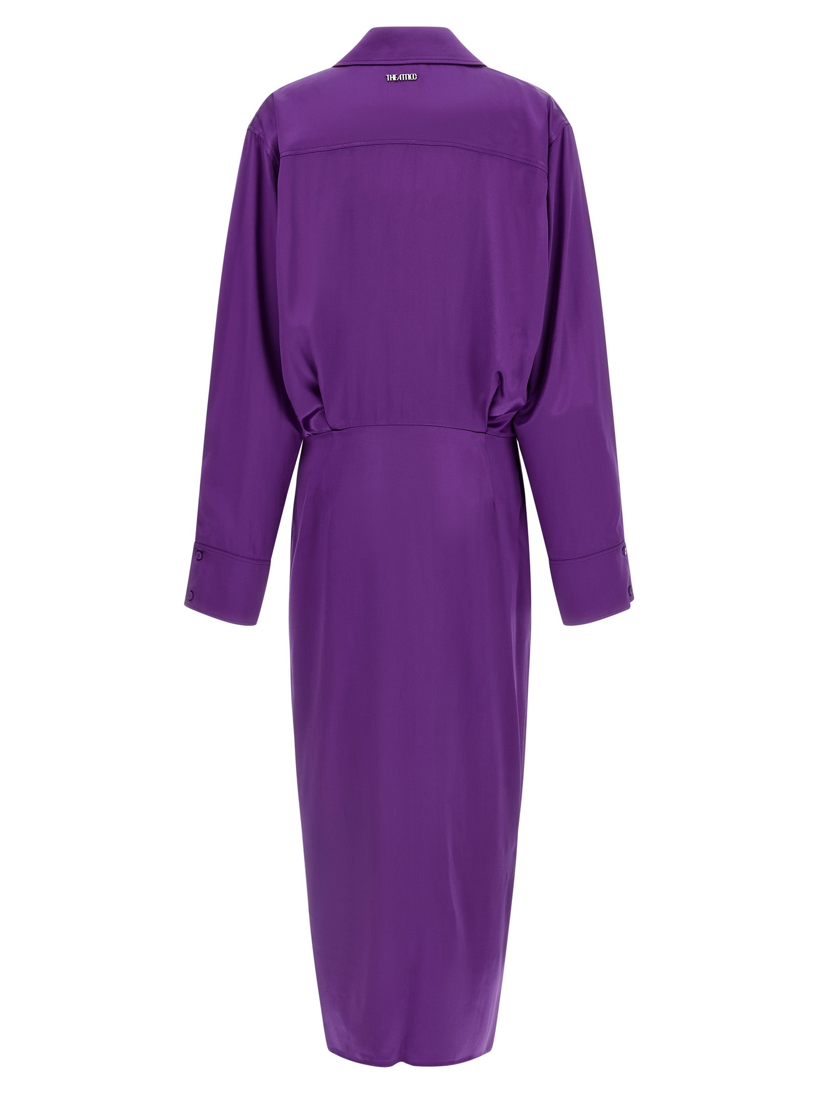 The Attico Lila Midikleid aus Viskose