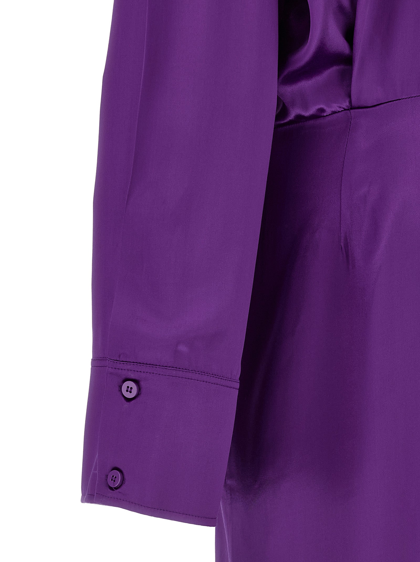 The Attico Lila Midikleid aus Viskose