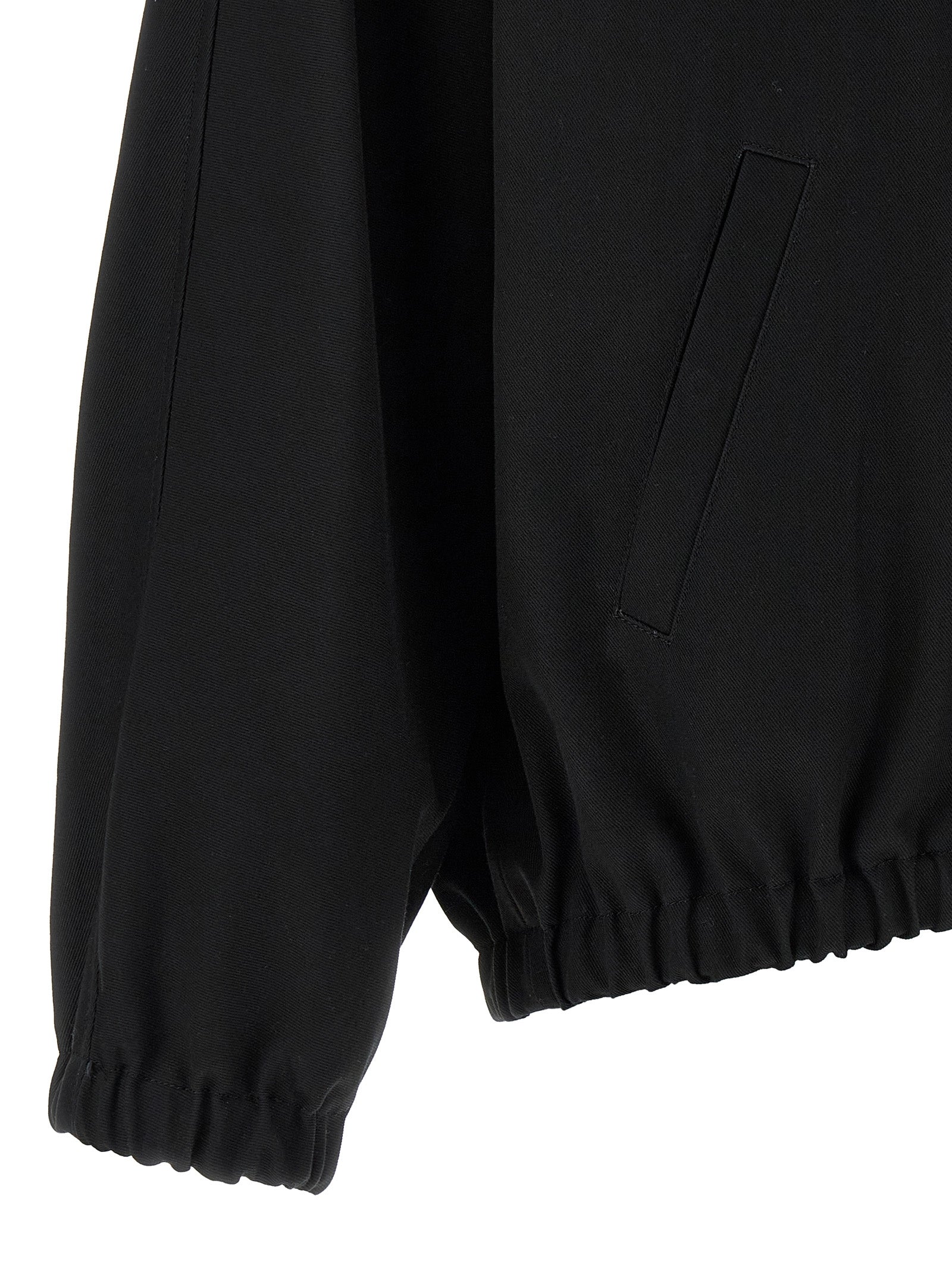 Courrèges Schwarzer Bomber aus Baumwolle