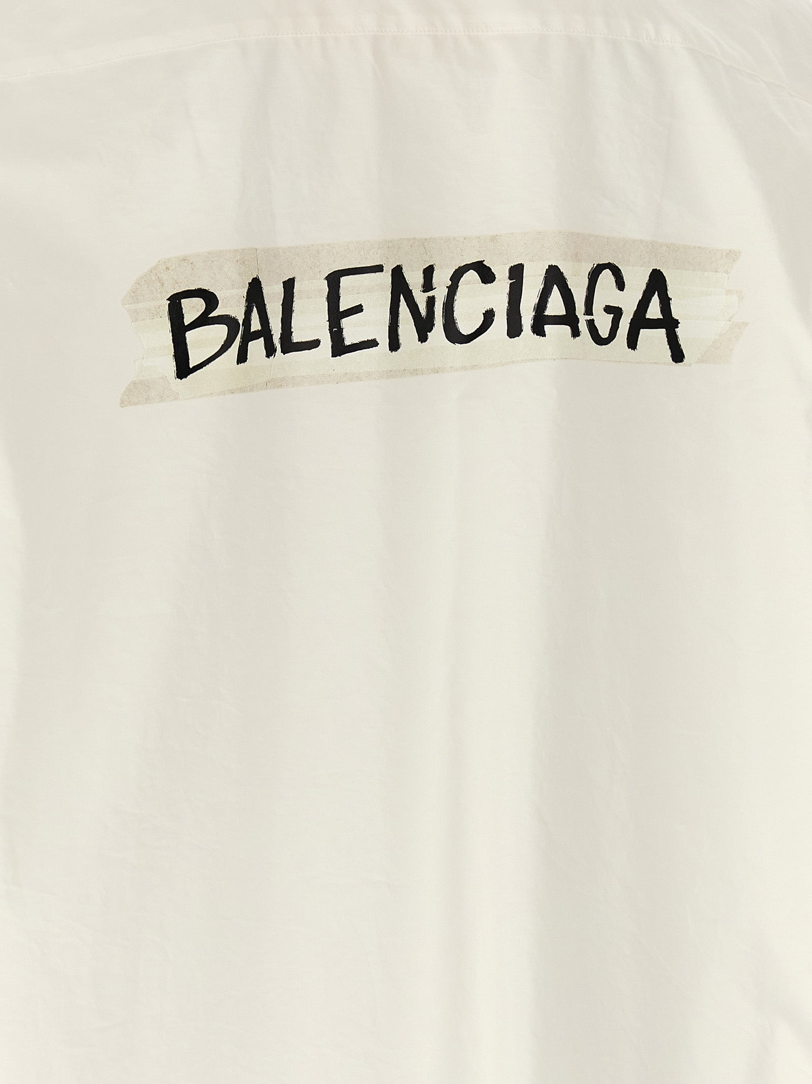 Balenciaga Weiße Baumwollbluse
