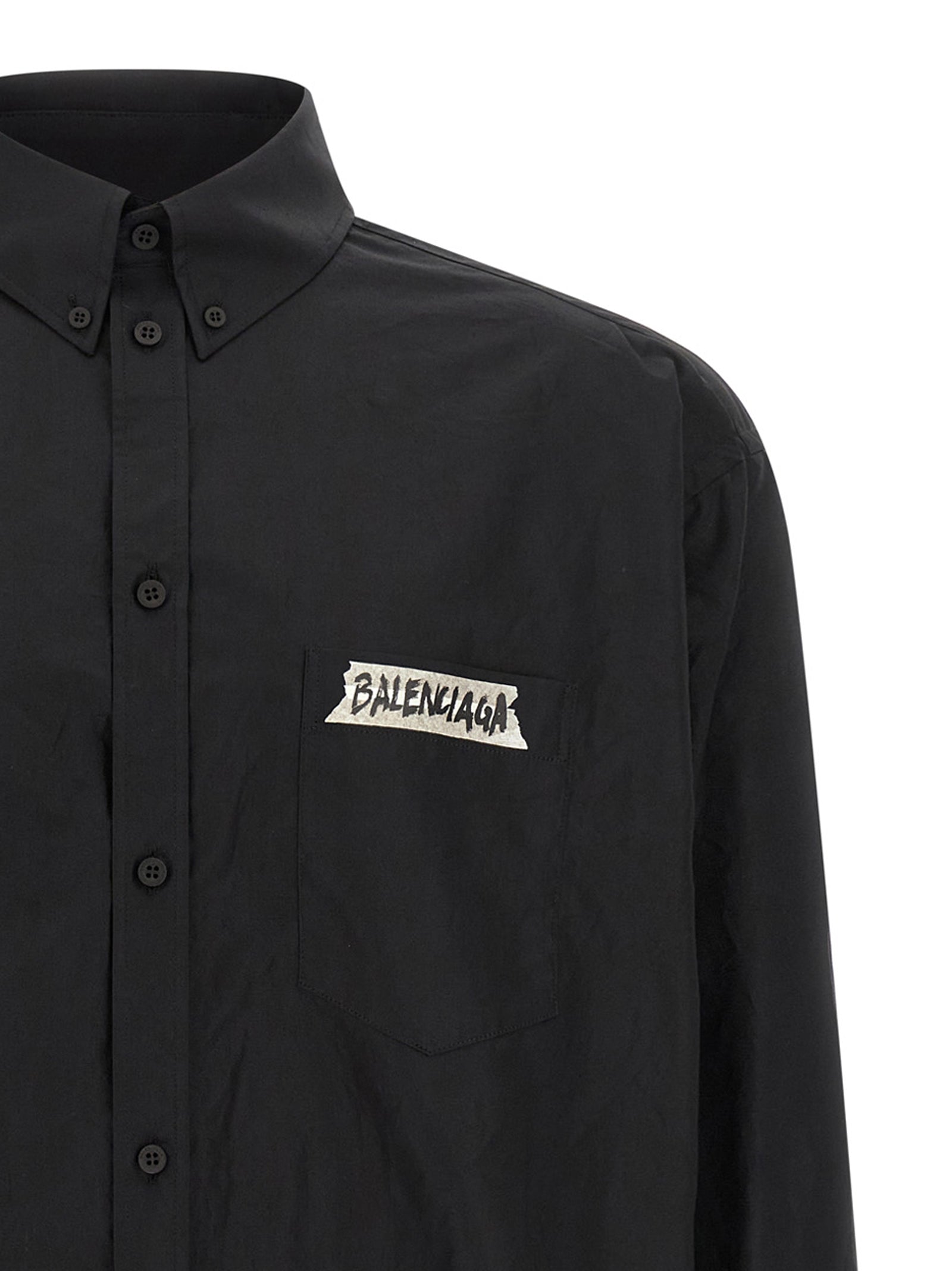 Balenciaga Schwarze Baumwollbluse
