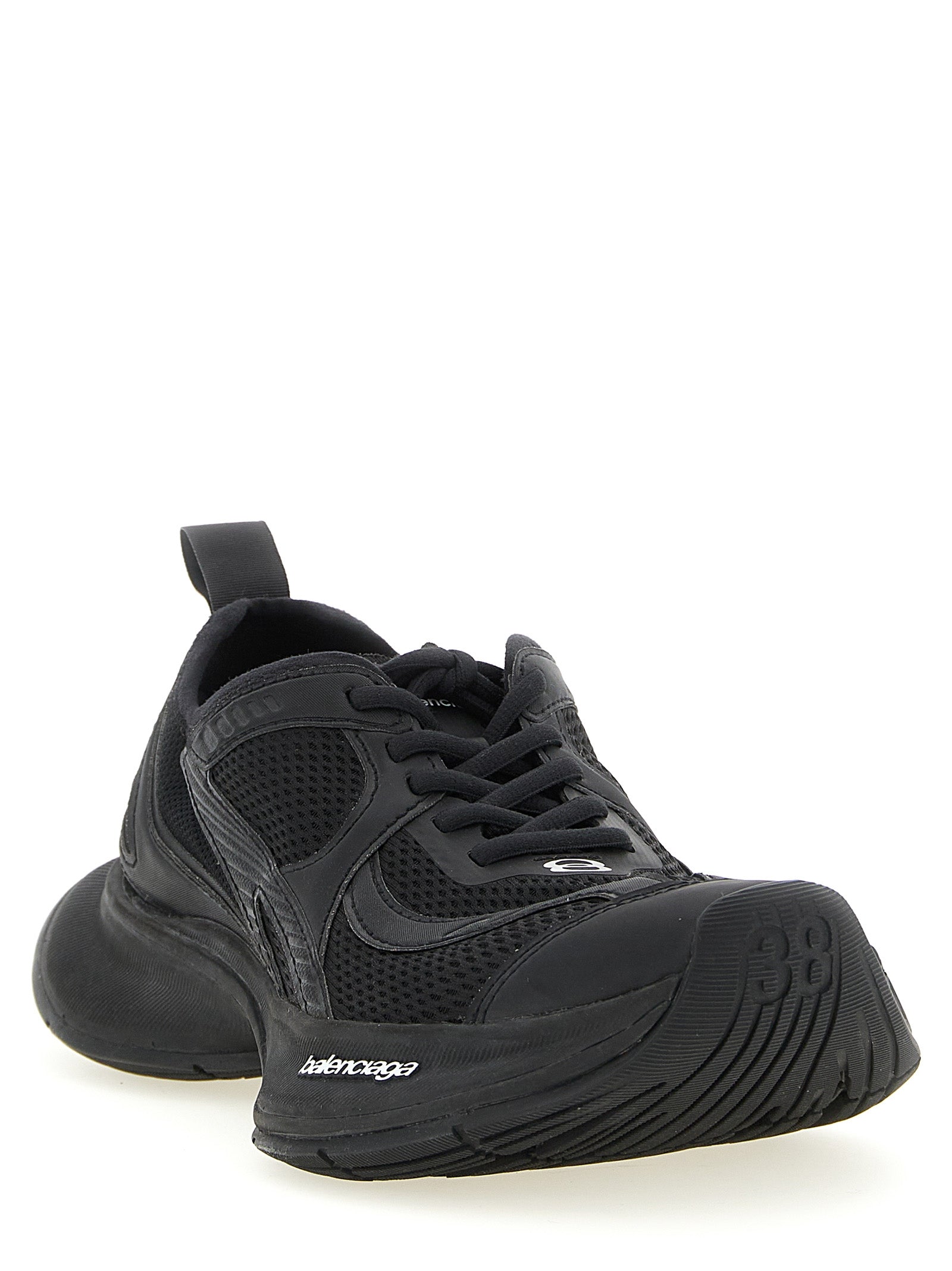 Balenciaga Schwarze Sneaker aus Polyester für sportliche Looks