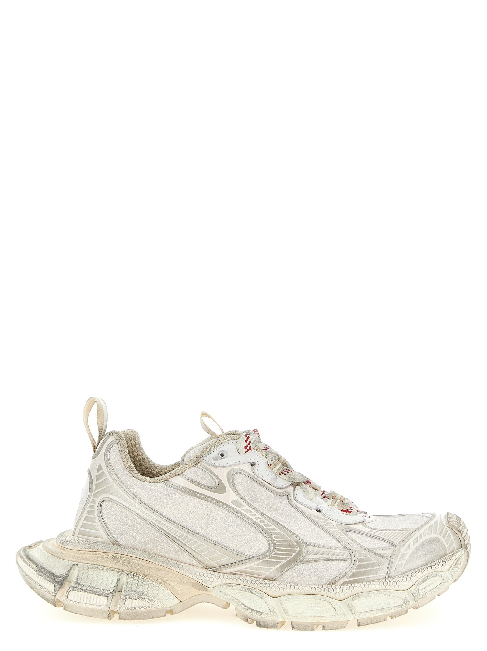 Balenciaga Silberne Polyethylen-Sneaker für Sport und Freizeit