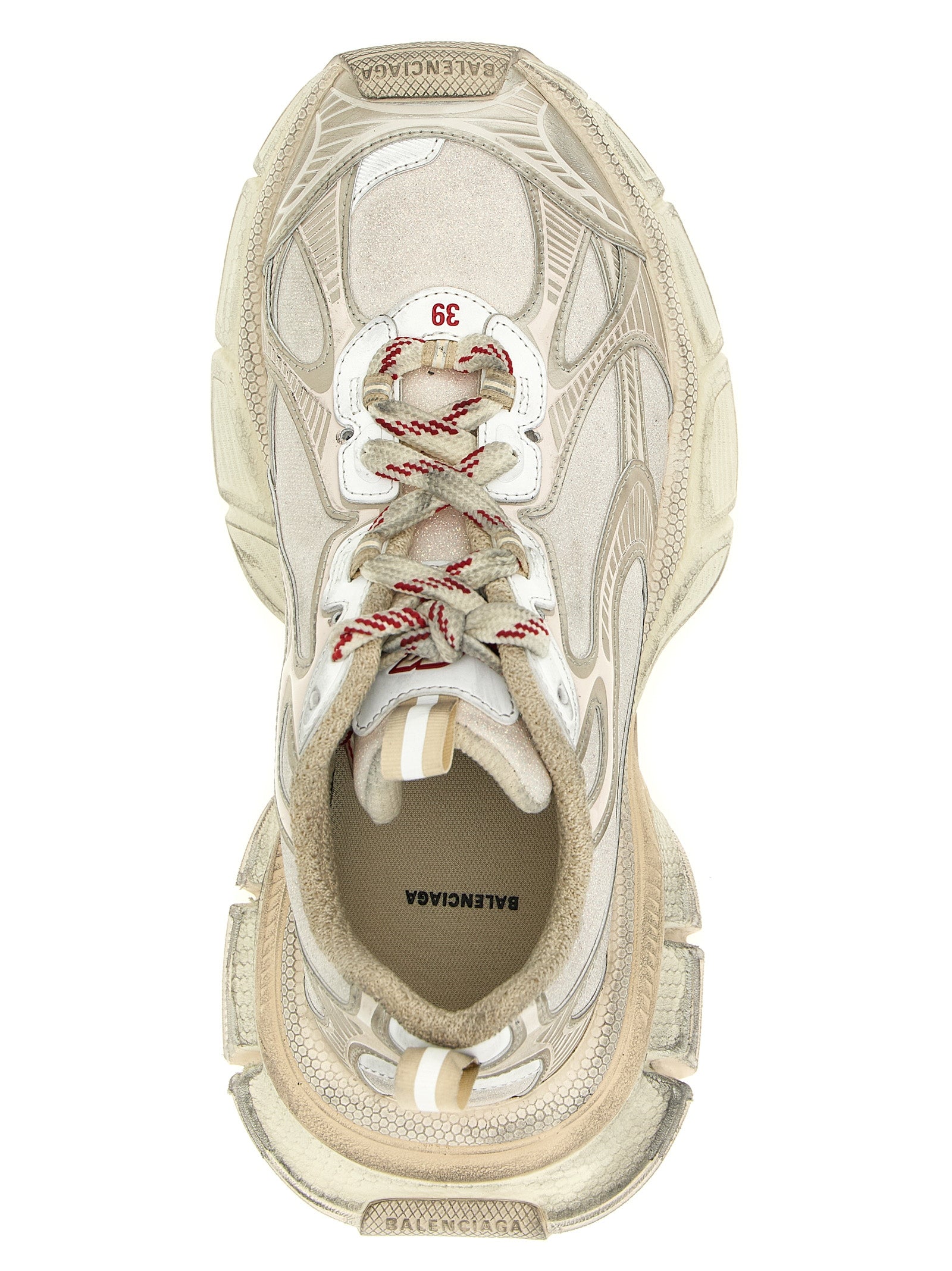 Balenciaga Silberne Polyethylen-Sneaker für Sport und Freizeit