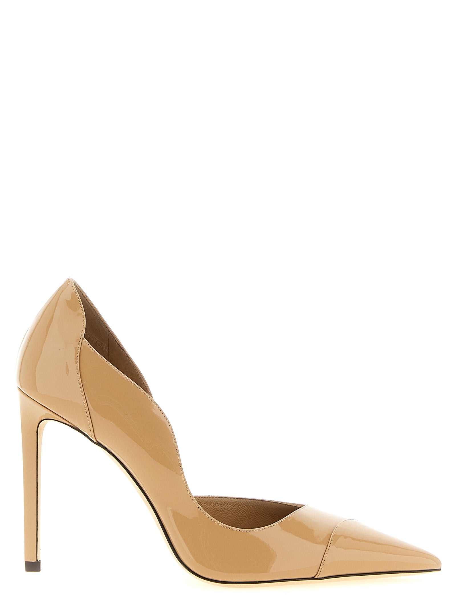 Jimmy Choo Beige Leder Pumps mit hohem Absatz