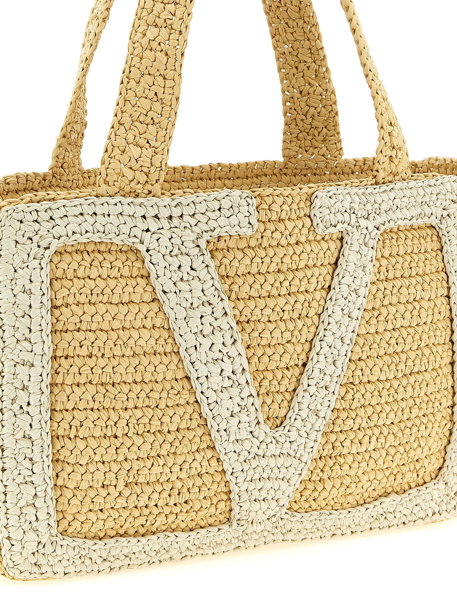 Valentino Garavani Weiße Tote Bag aus Viskose