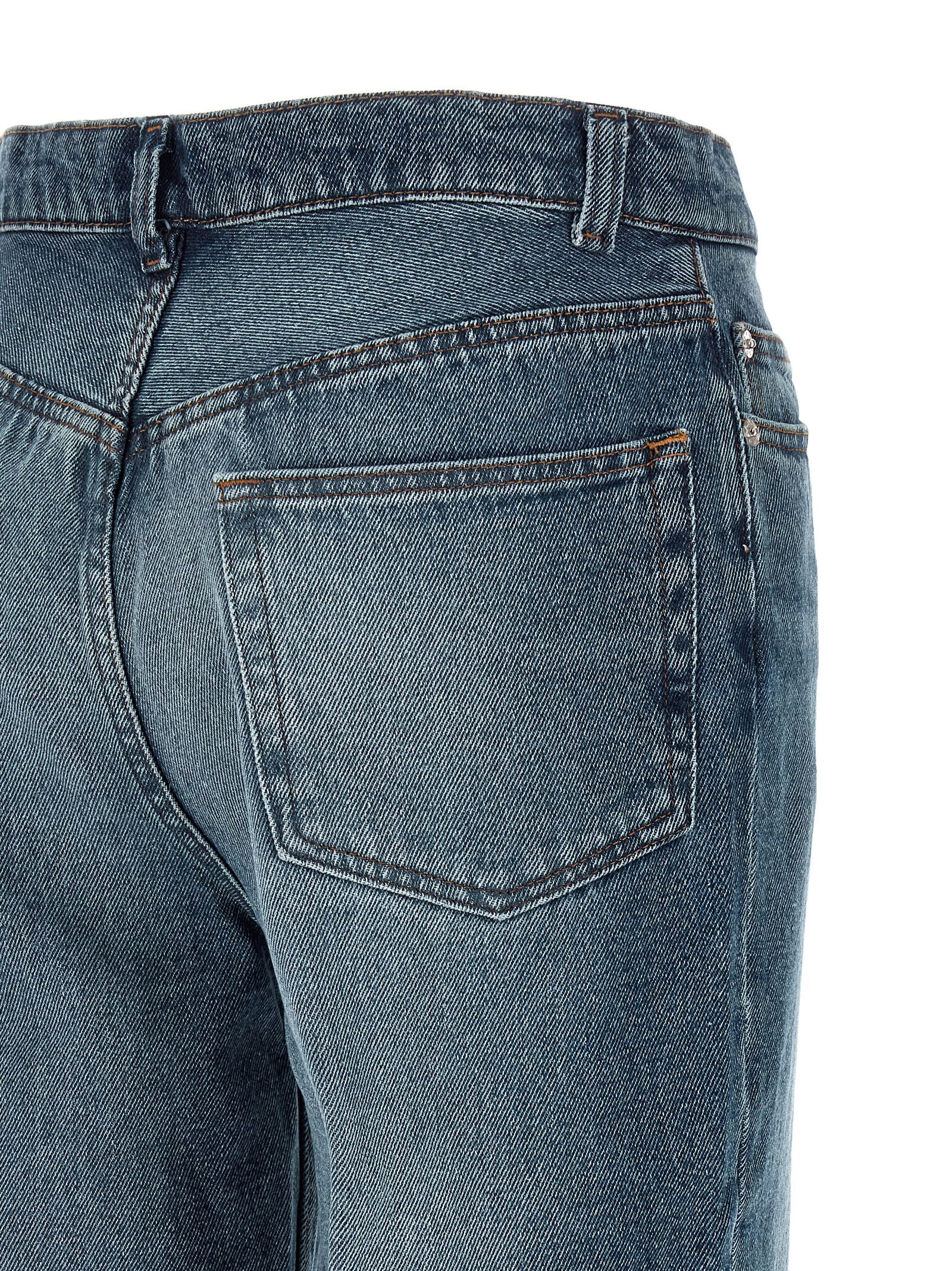 A.P.C. Blaue Baumwoll-Jeans mit ausgestelltem Bein