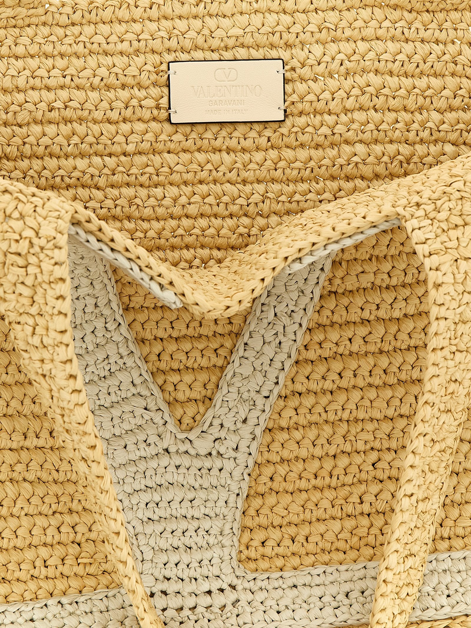 Valentino Garavani Weiße Viscose-Tragetasche