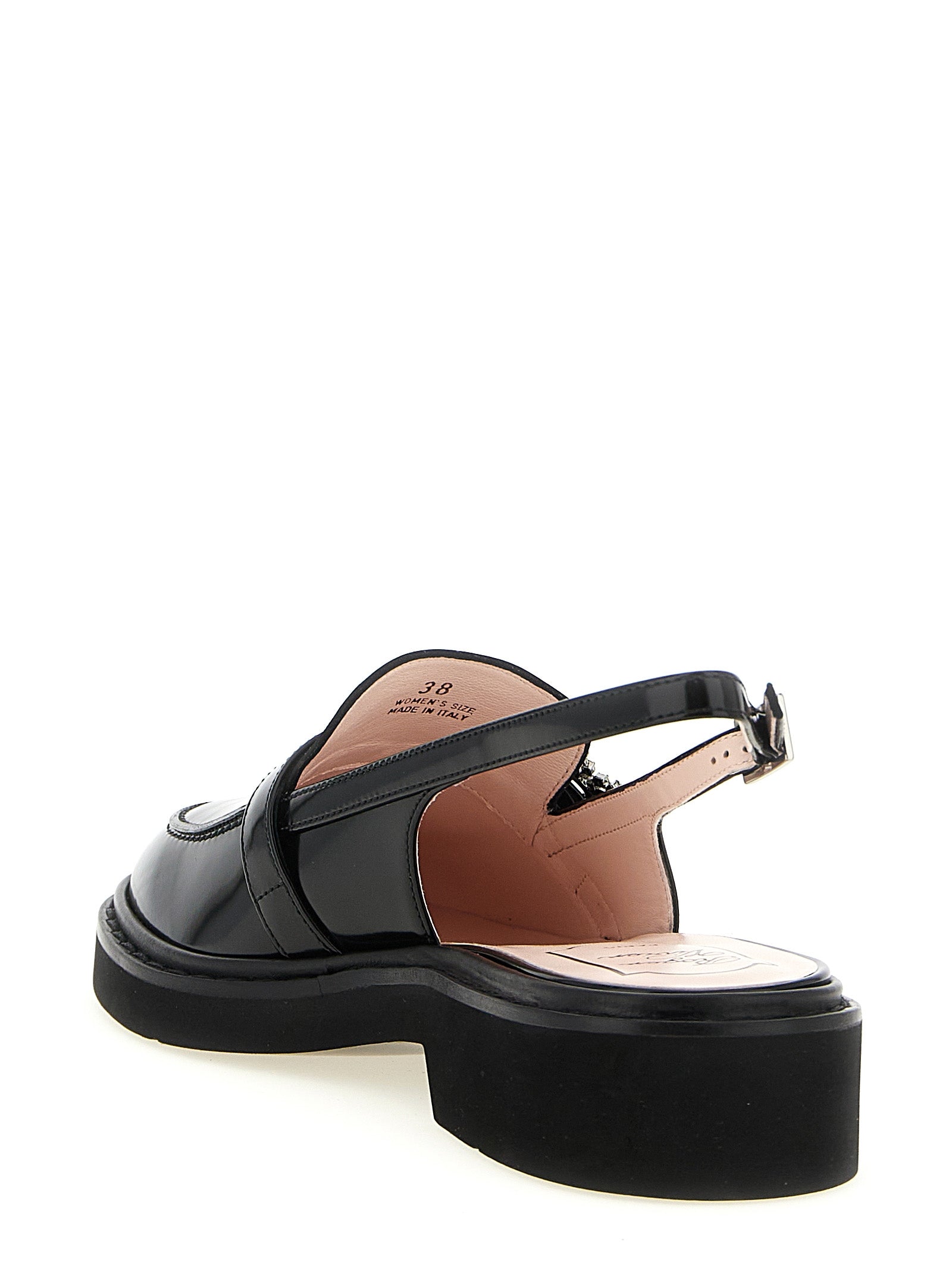 Roger Vivier Schwarzer Kalbsleder-Mokassin