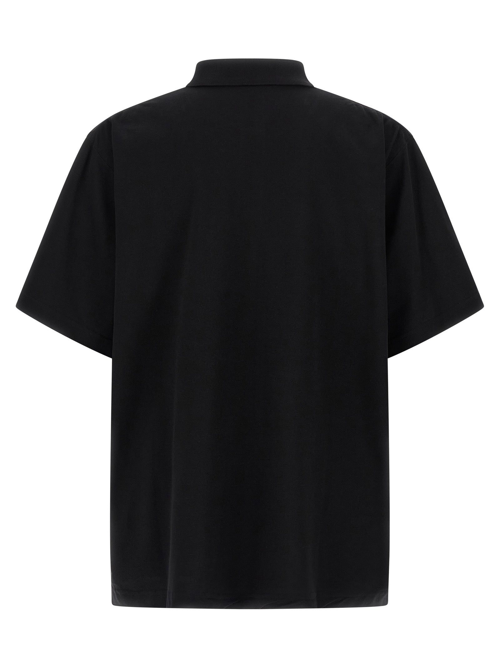 Balenciaga Schwarzes Baumwoll-Poloshirt