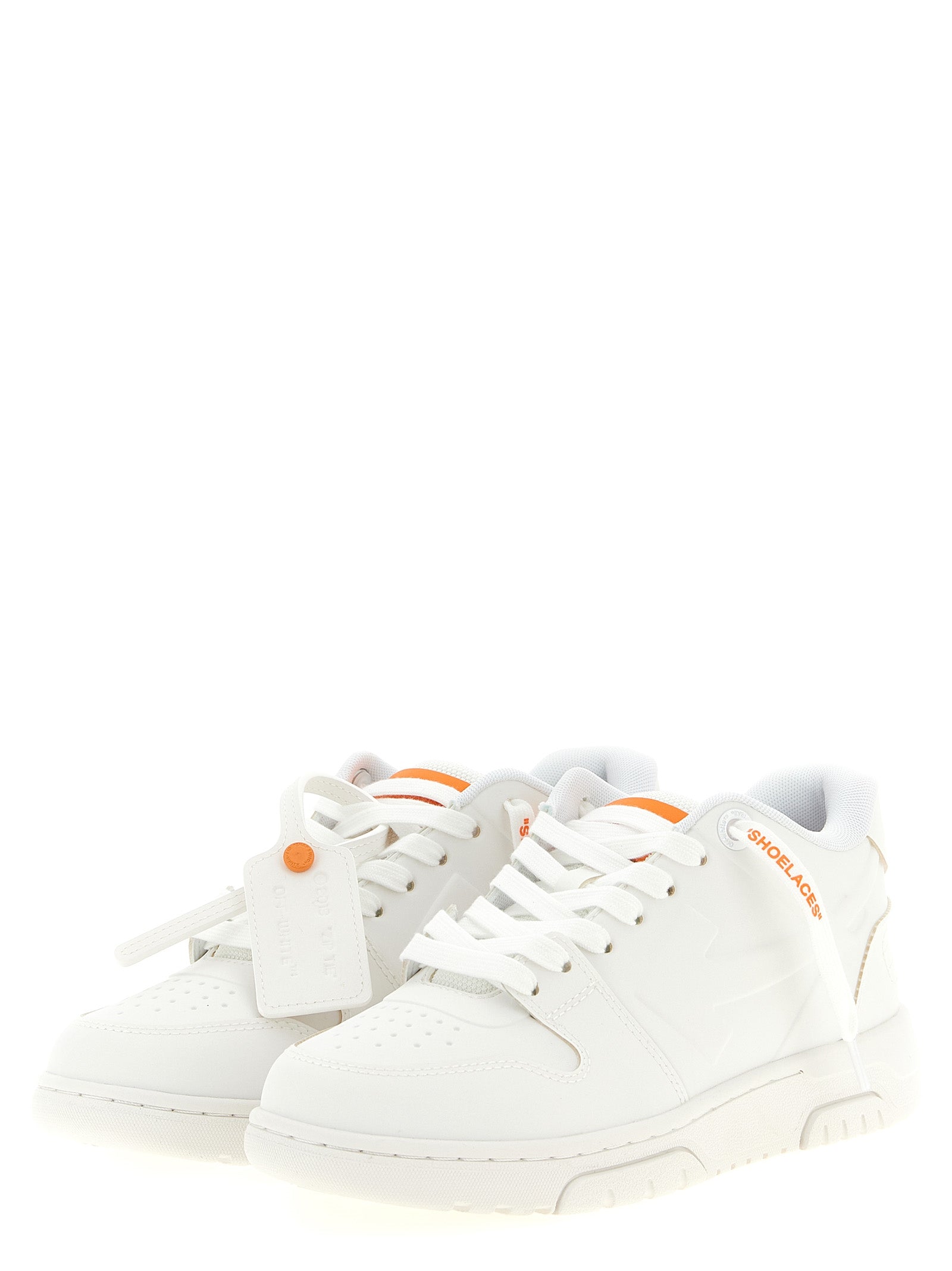 Off-White Orange Kunststoff-Sneaker