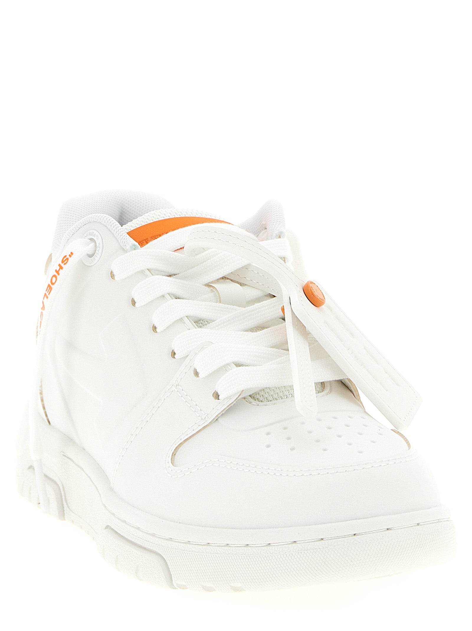 Off-White Orange Kunststoff-Sneaker
