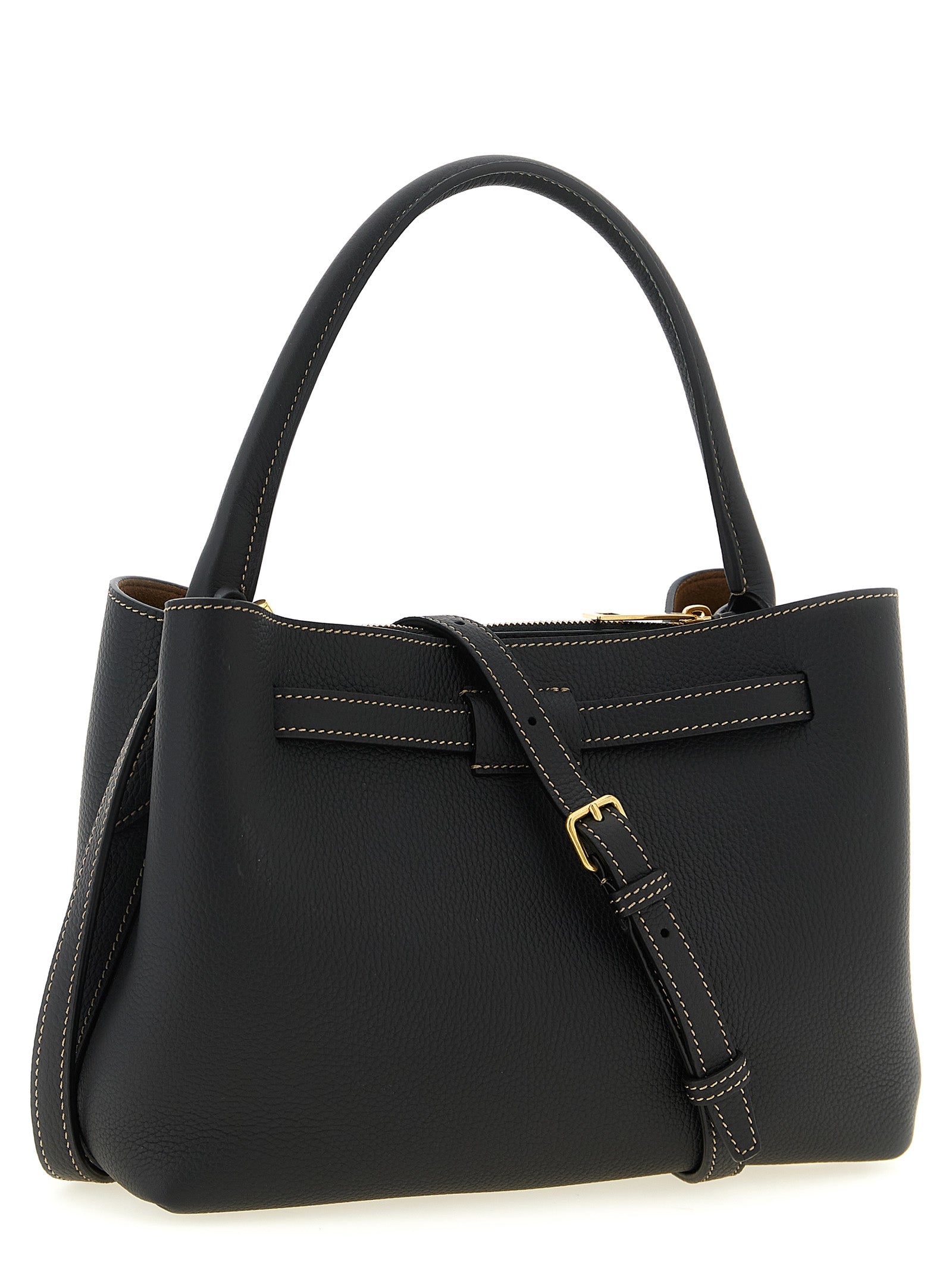 Tod's Schwarze Kalbsleder-Handtasche