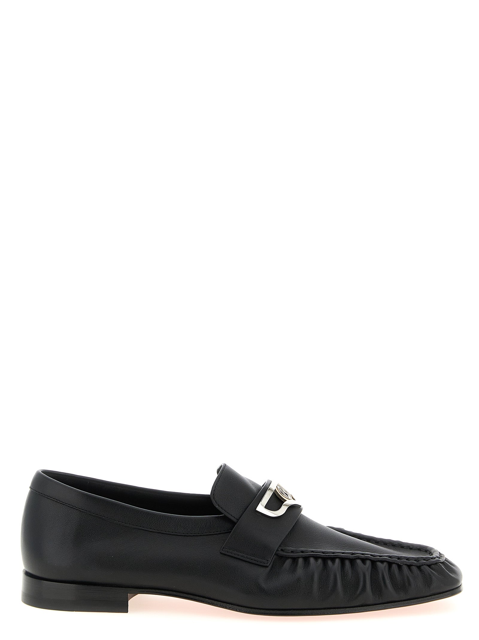 Christian Louboutin Schwarze Loafer aus Kalbsleder zum Hineinschlüpfen