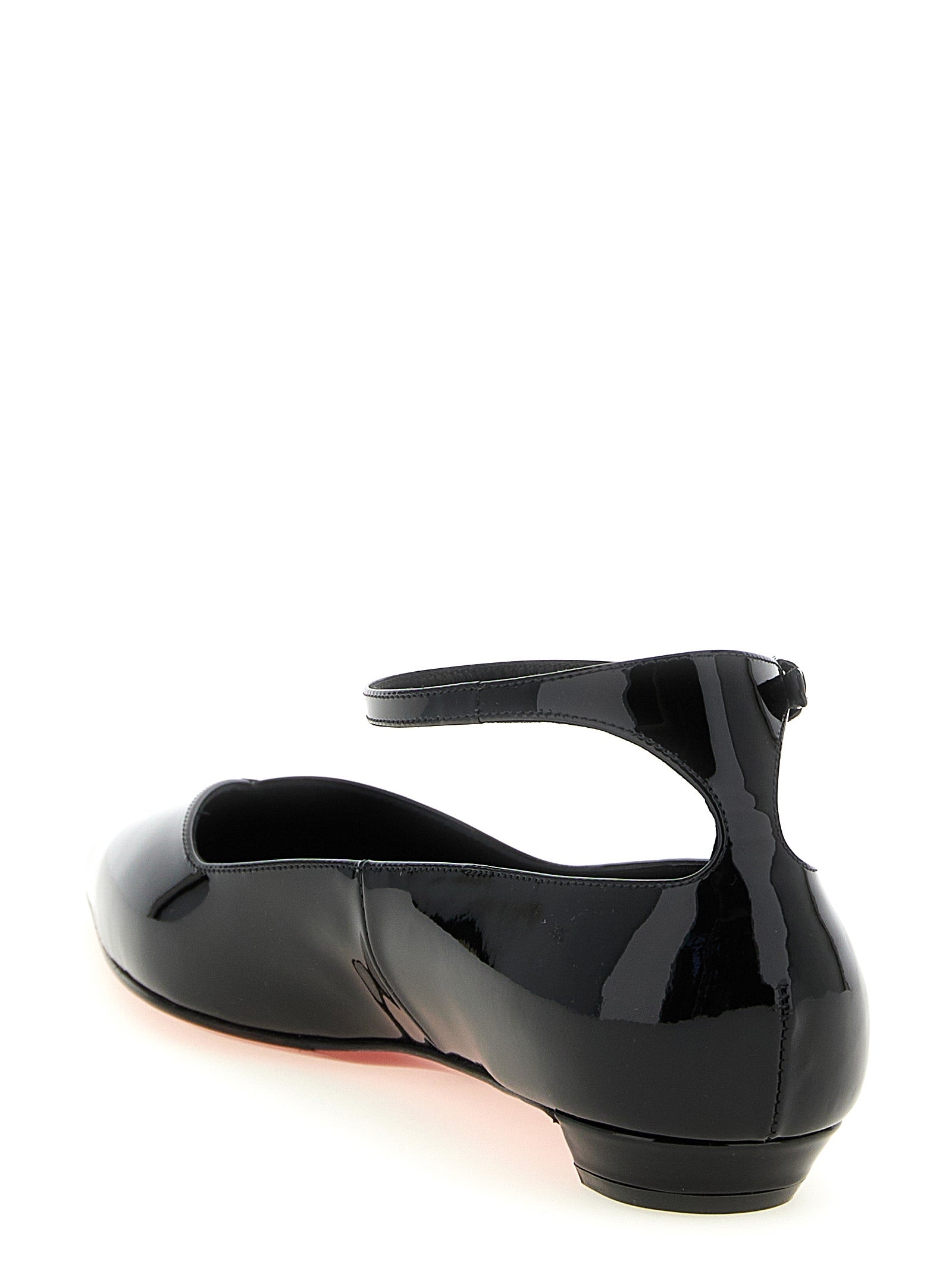 Christian Louboutin Schwarze Ballerinas aus Kalbsleder