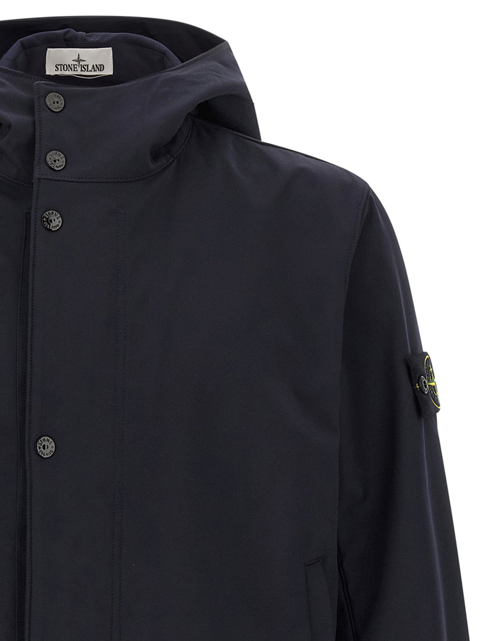 Stone Island Blaue Polyesterkleidung