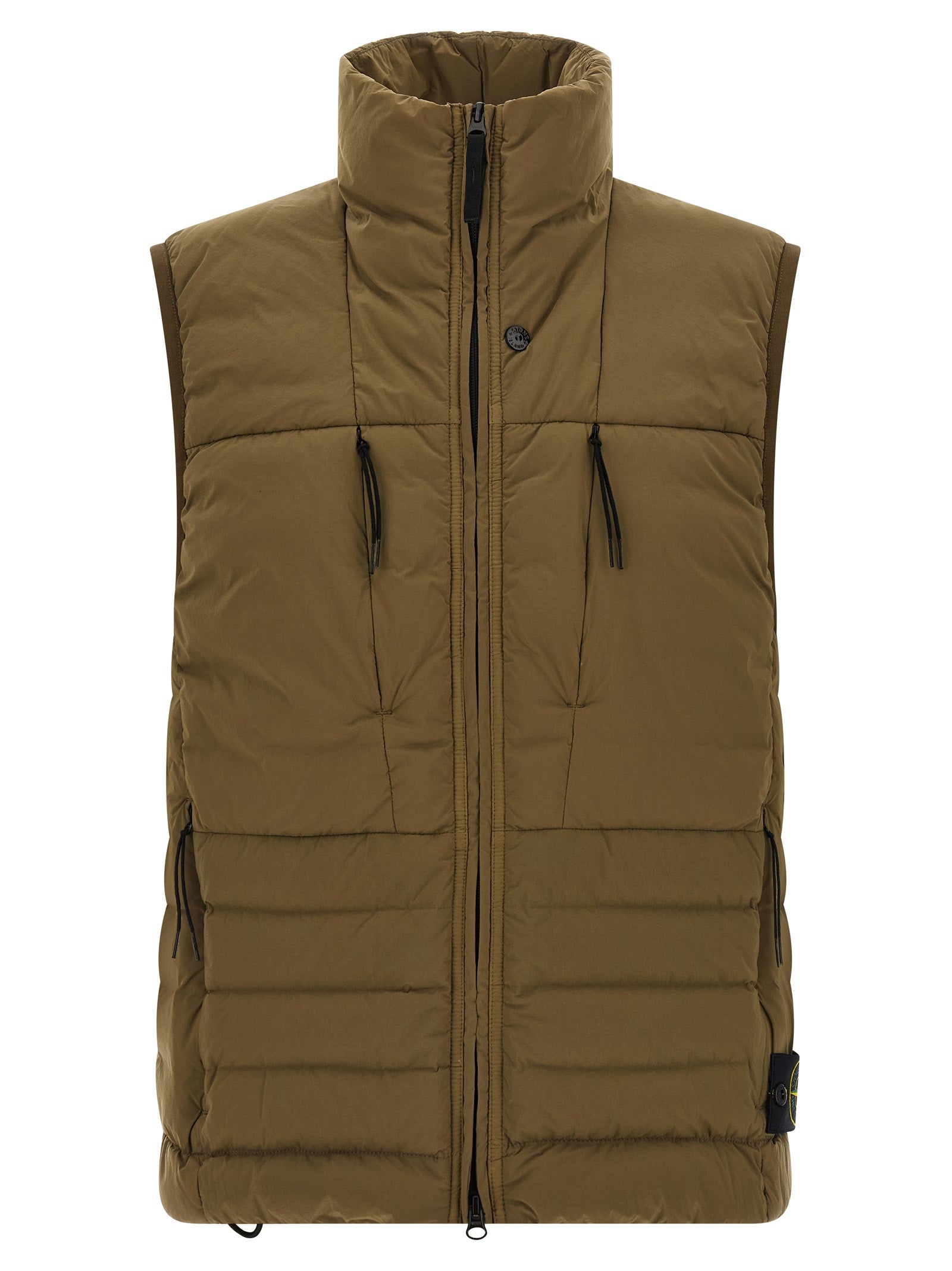 Stone Island Ärmellose Zweifarbige Jacke aus Polyamid