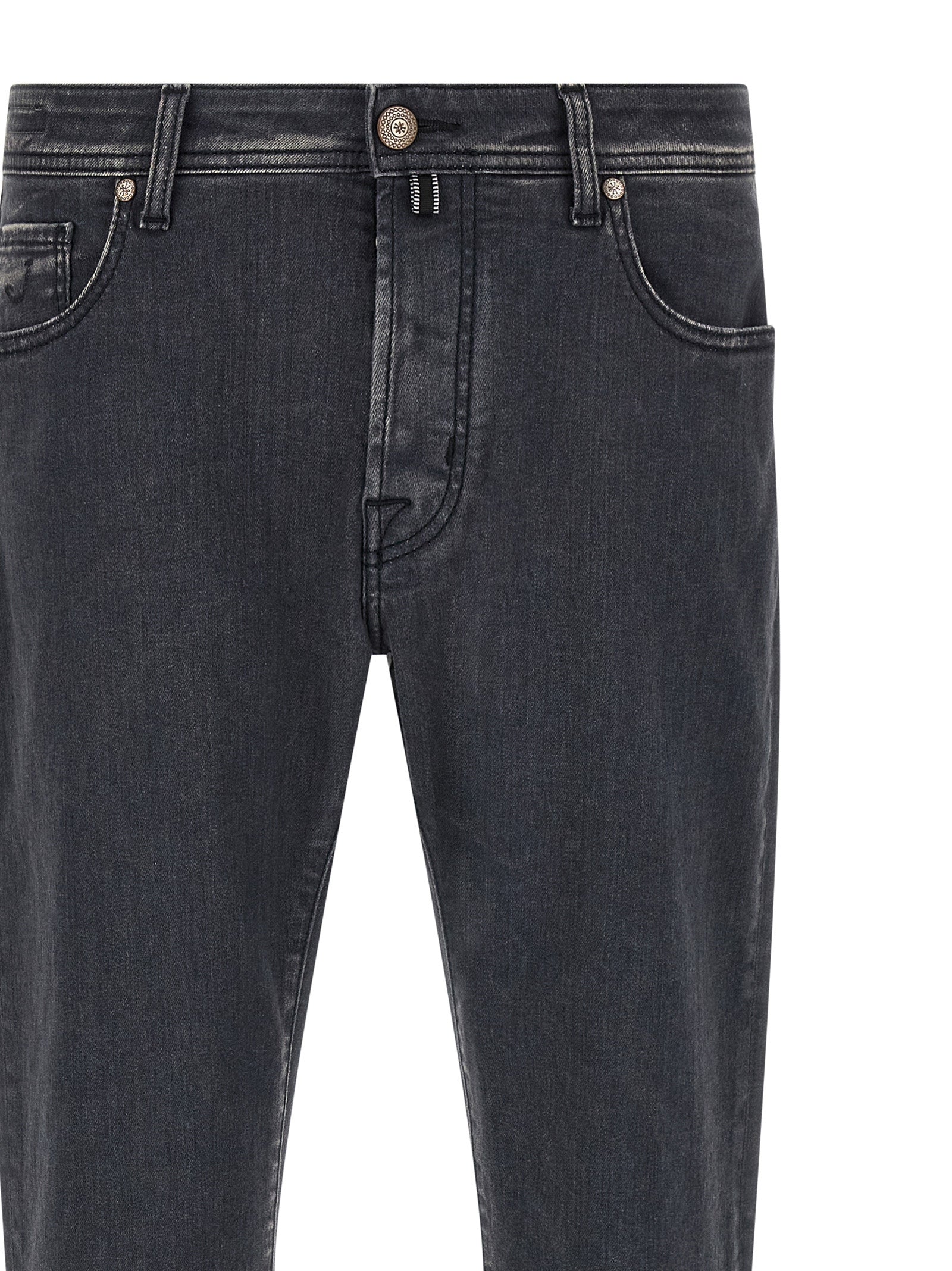 Jacob Cohen Graue Jeans aus Baumwolle im geraden Schnitt