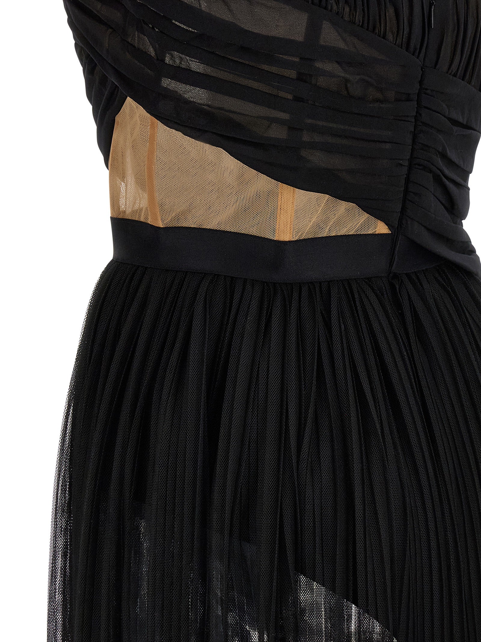 Nensi Dojaka Schwarzes Viskose-Maxikleid