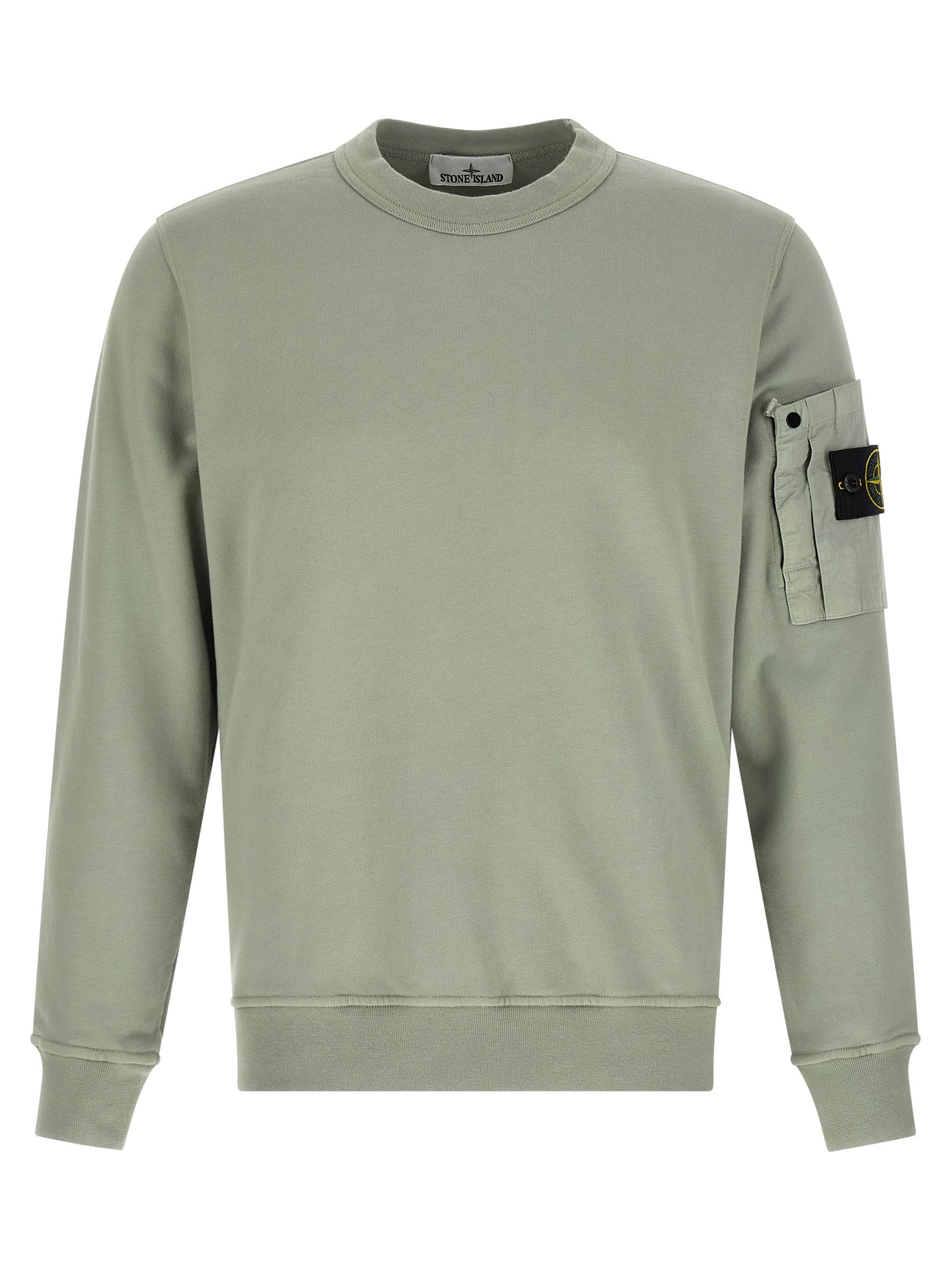 Stone Island Zweifarbiger Baumwollpullover