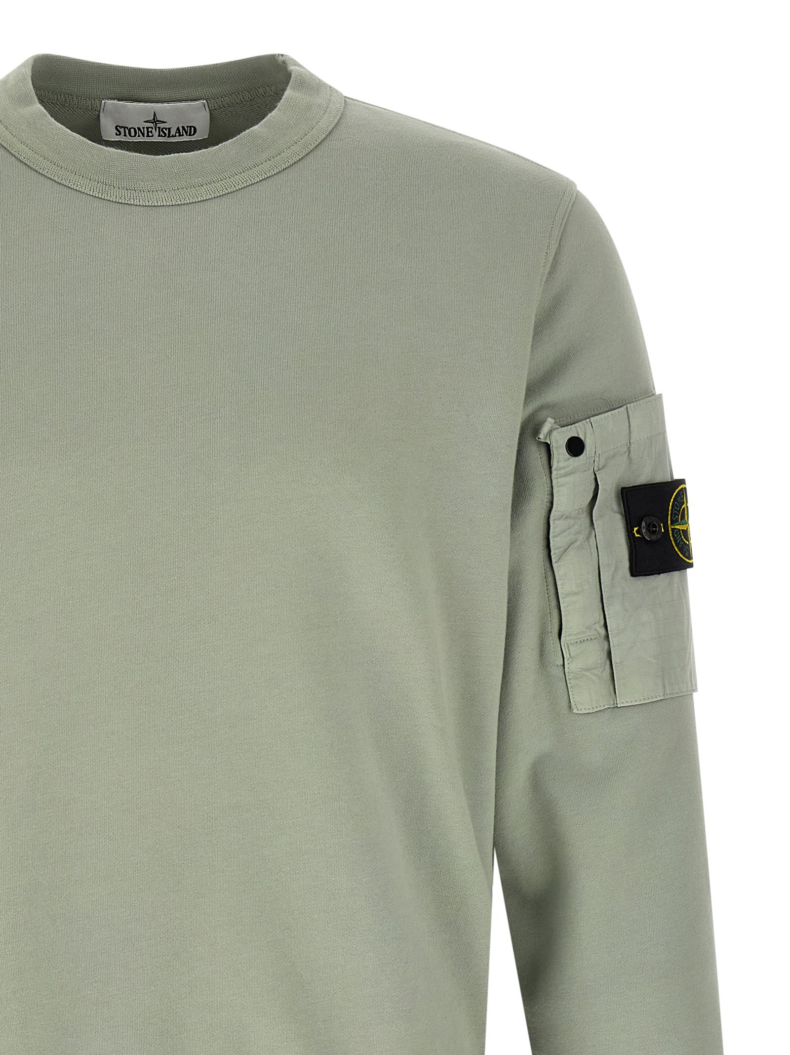 Stone Island Zweifarbiger Baumwollpullover