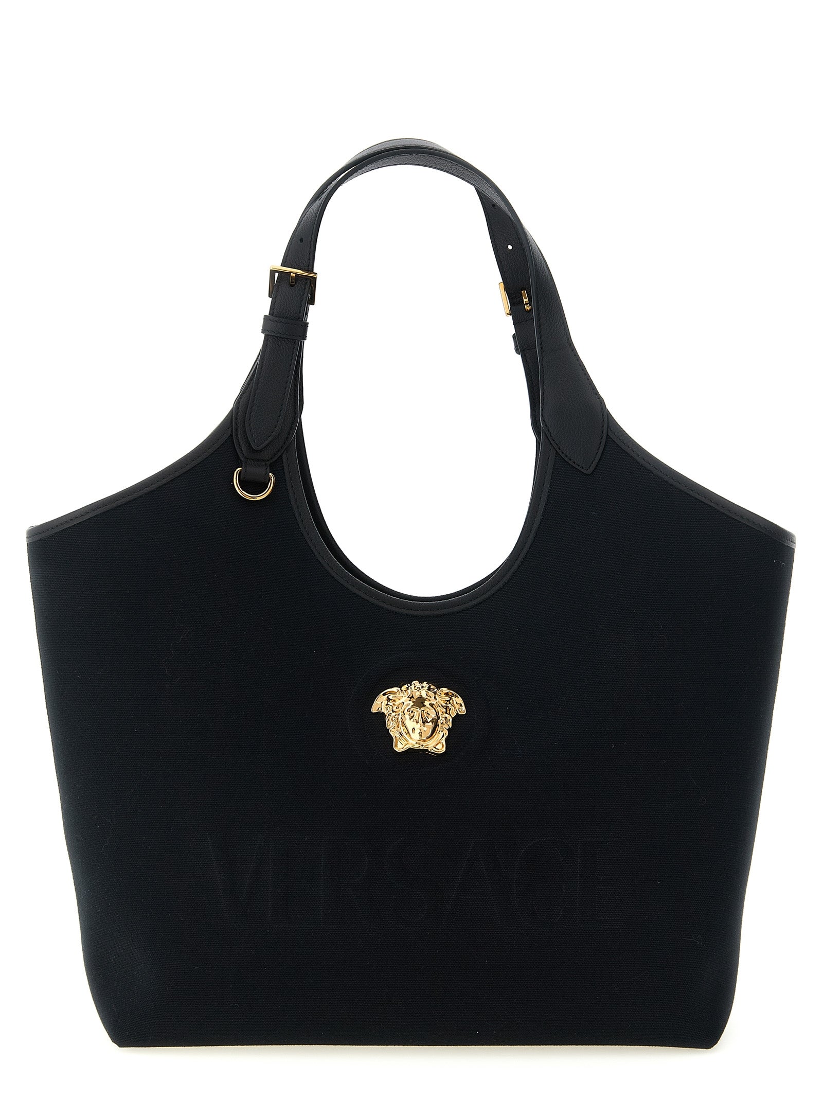 Versace Schwarze Baumwolltasche