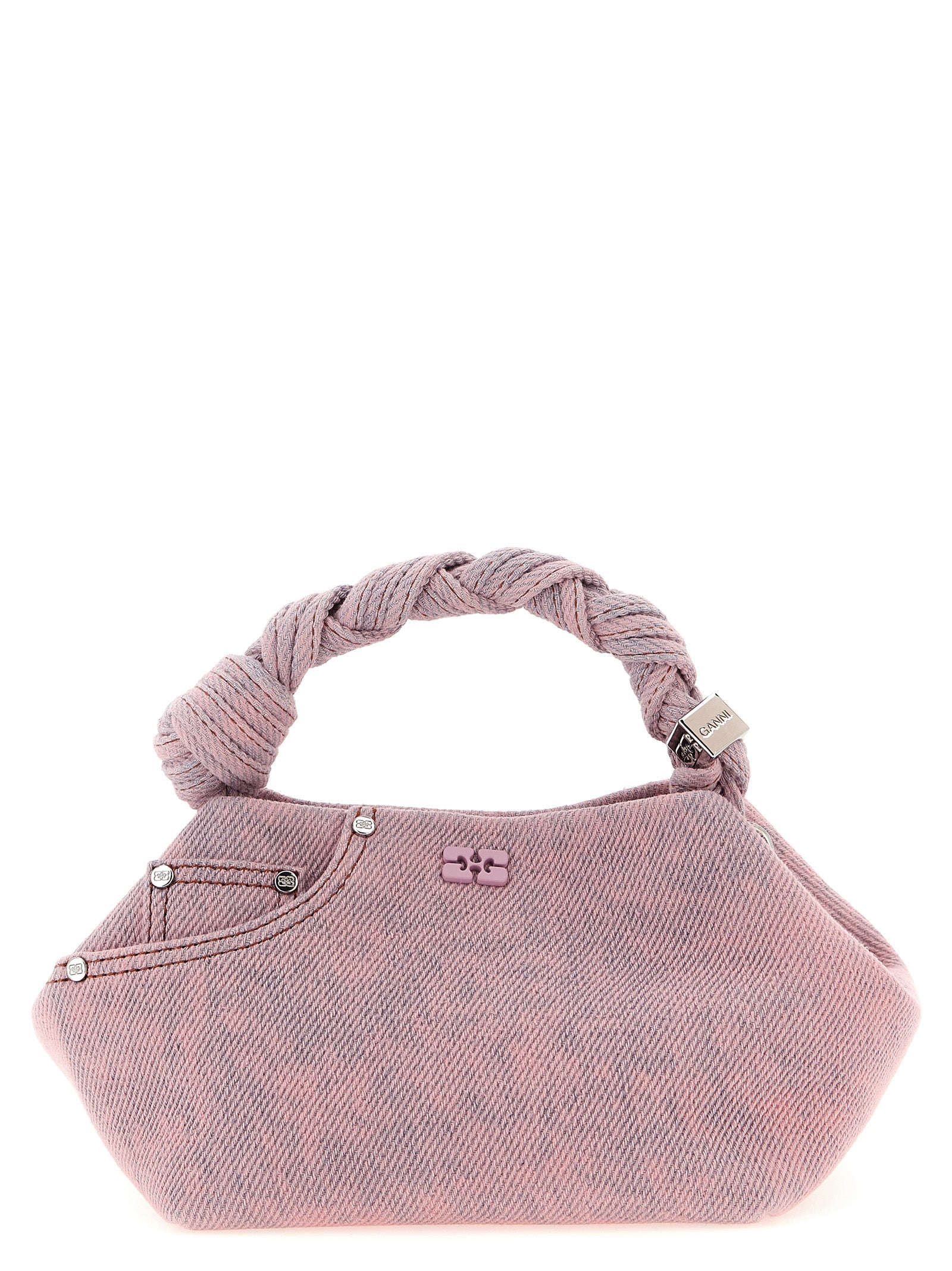 Ganni Mehrfarbige Handtasche aus Bio-Baumwolle