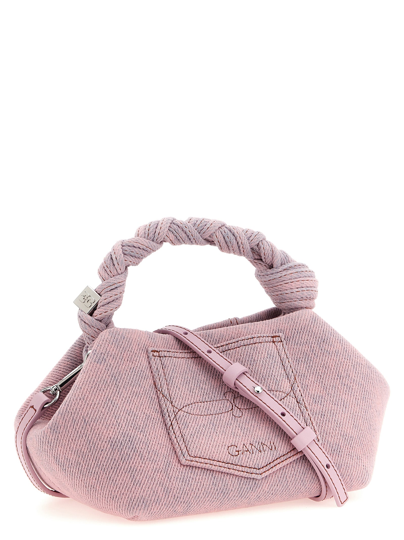 Ganni Mehrfarbige Handtasche aus Bio-Baumwolle