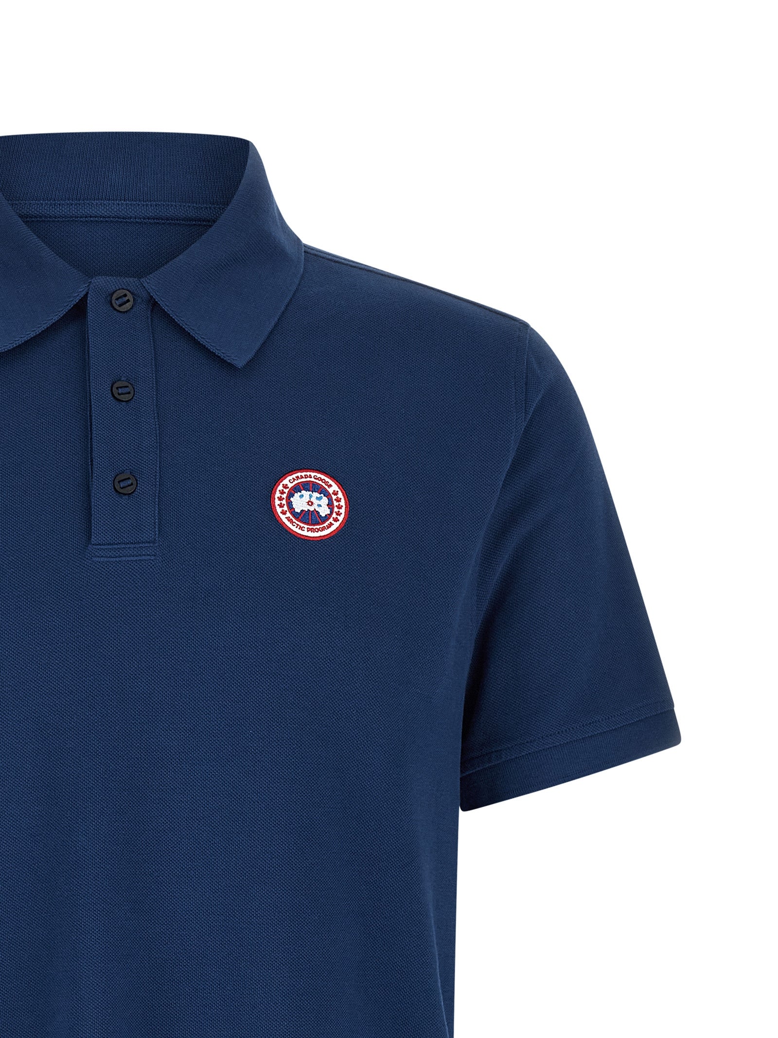 Canada Goose Blaues Baumwoll-Polohemd