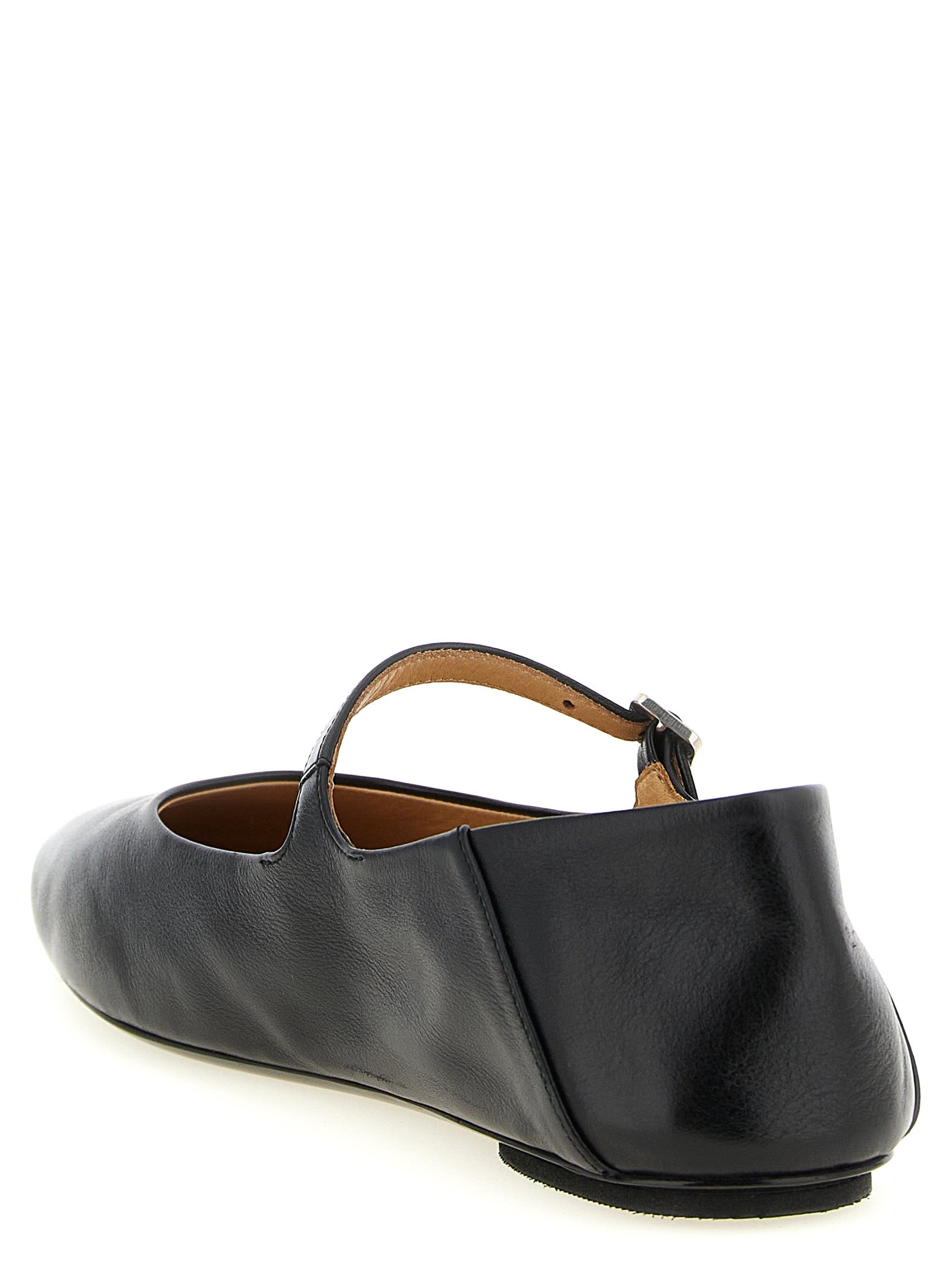 Marsell Schwarze Ballerinas aus Kalbsleder