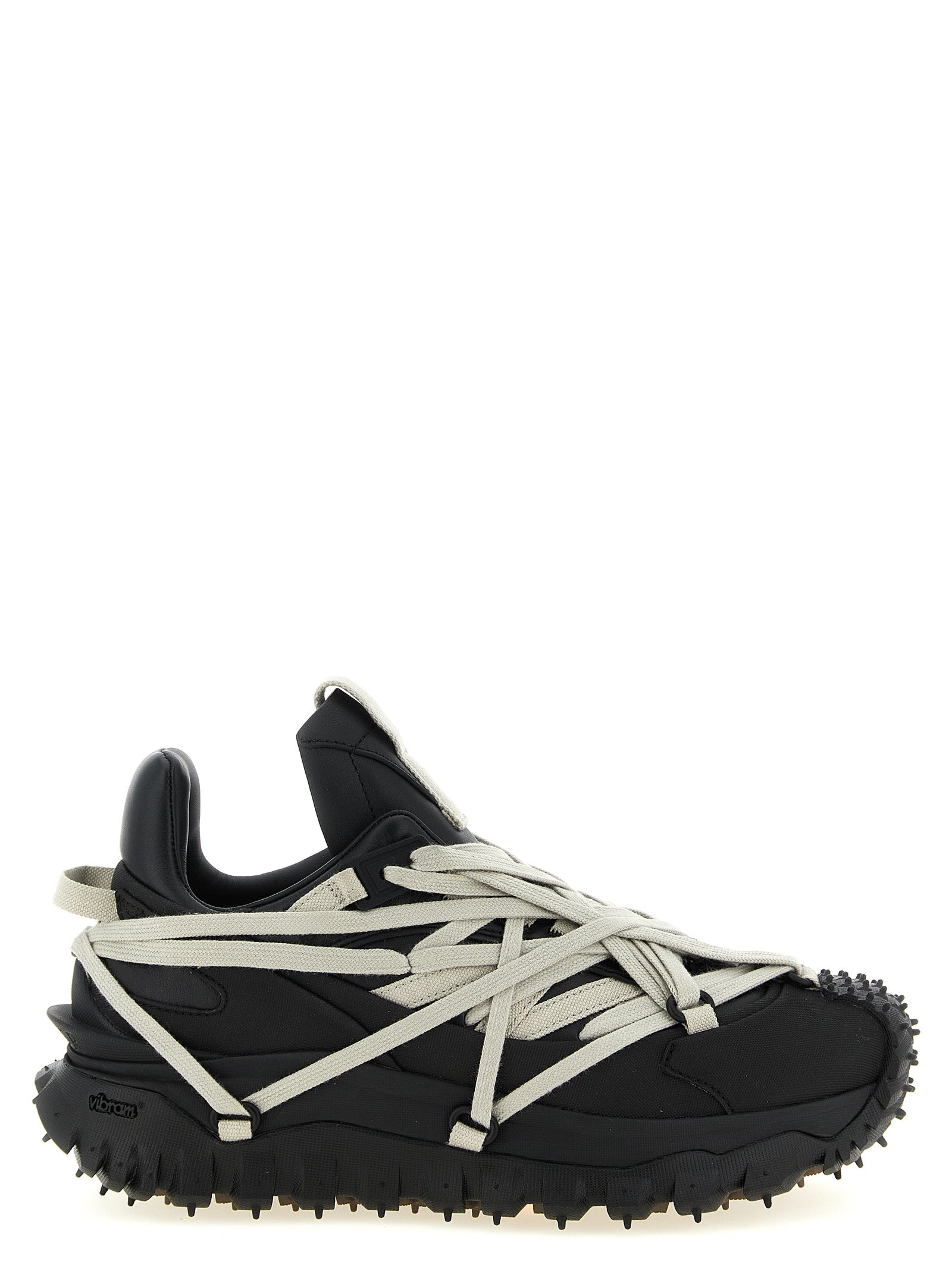 Rick Owens Schwarze Sneaker aus Rindsleder im Athletic-Stil