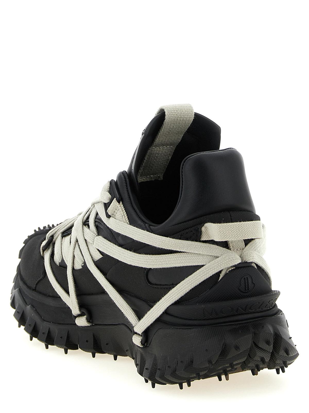 Rick Owens Schwarze Sneaker aus Rindsleder im Athletic-Stil