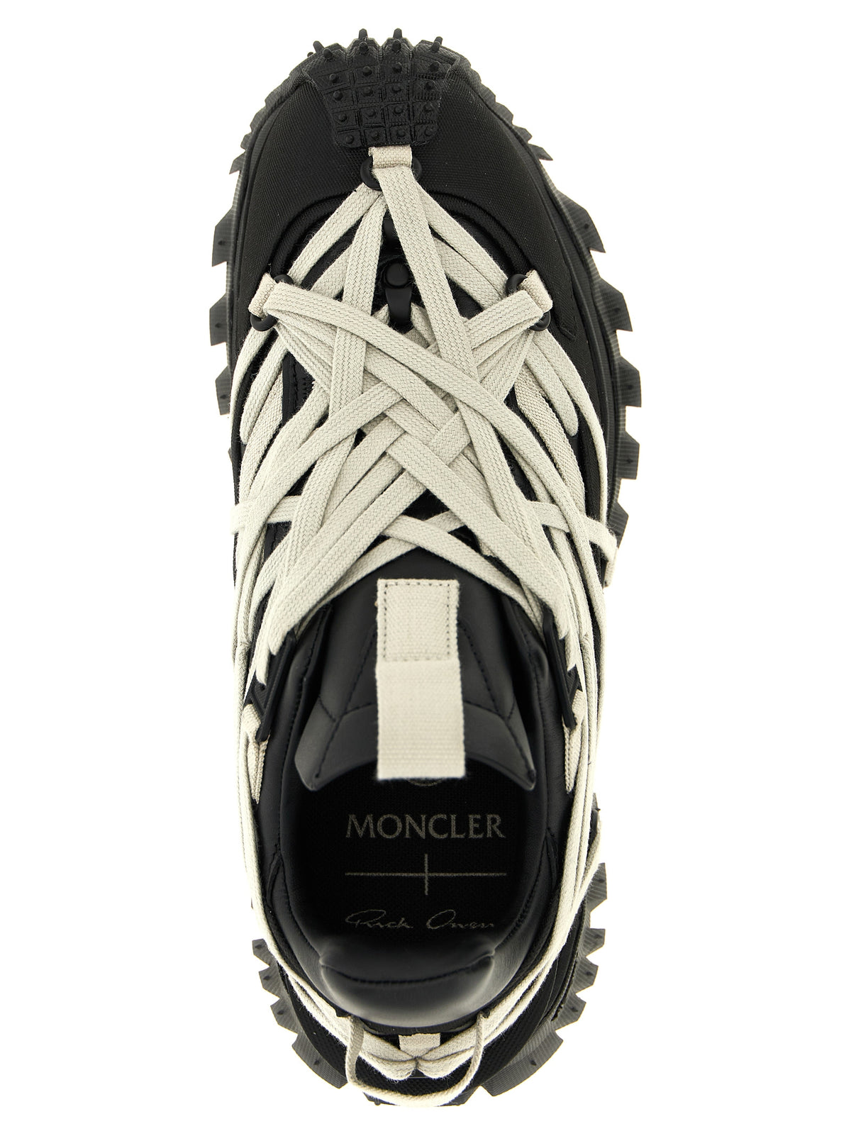 Rick Owens Schwarze Sneaker aus Rindsleder im Athletic-Stil
