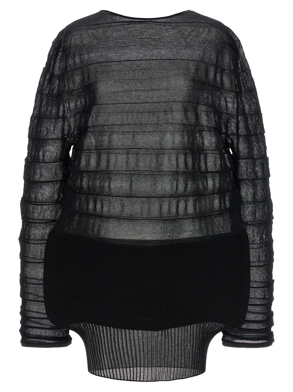 Issey Miyake Schwarzer Polyester-Sweatshirt