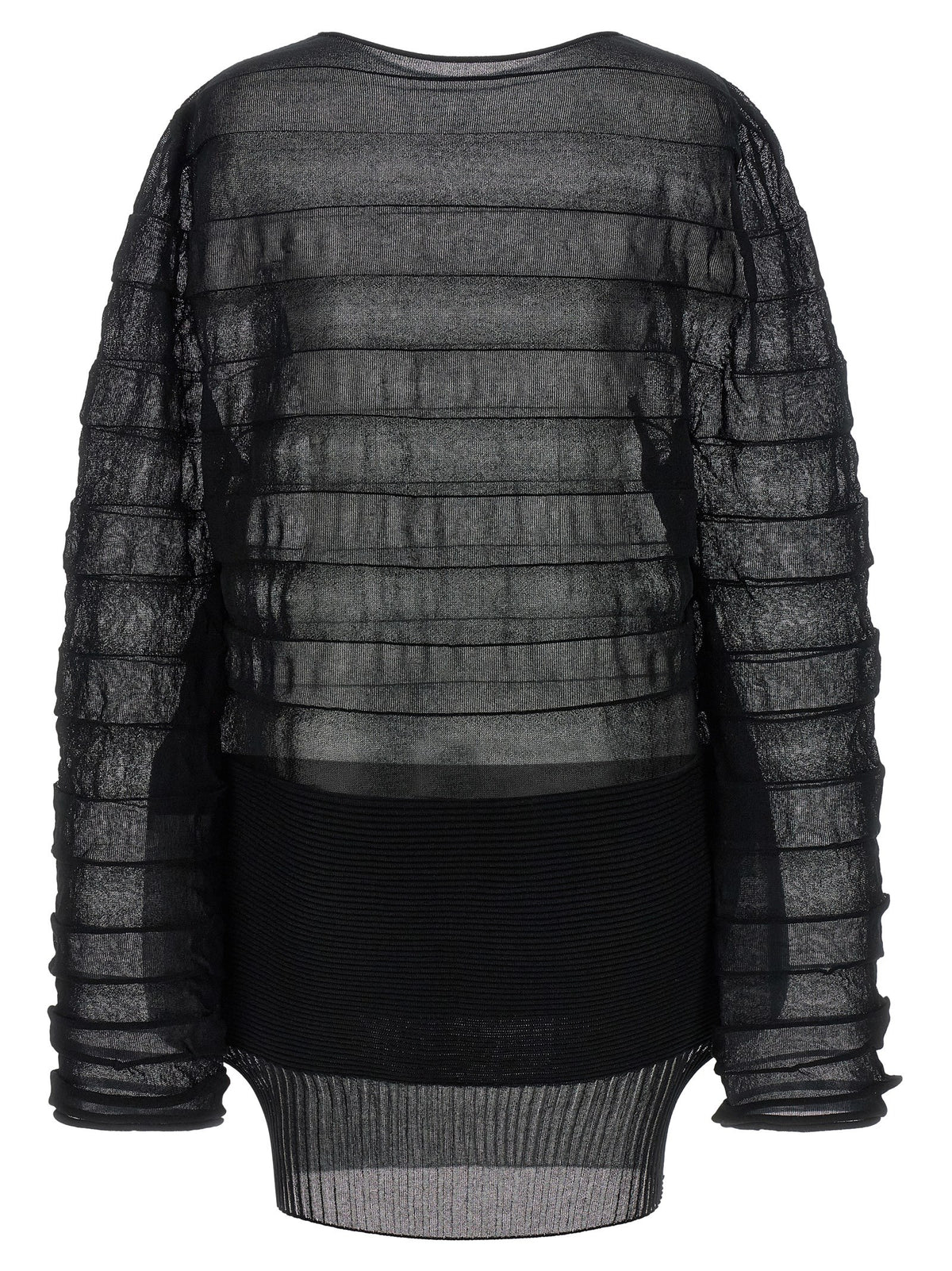Issey Miyake Schwarzer Polyester-Sweatshirt