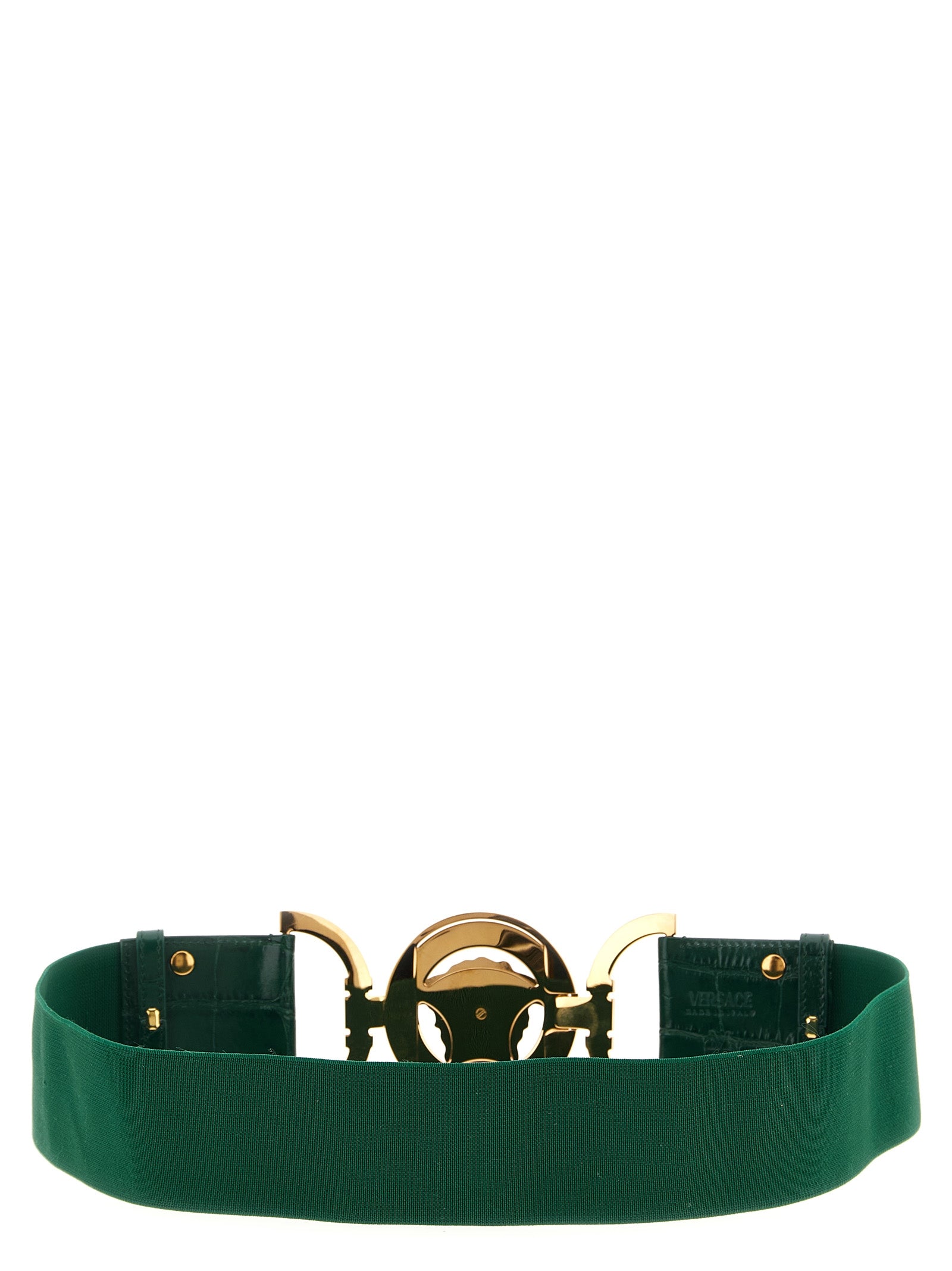 Versace Zweifarbiger Kalbsleder Gürtel Regular