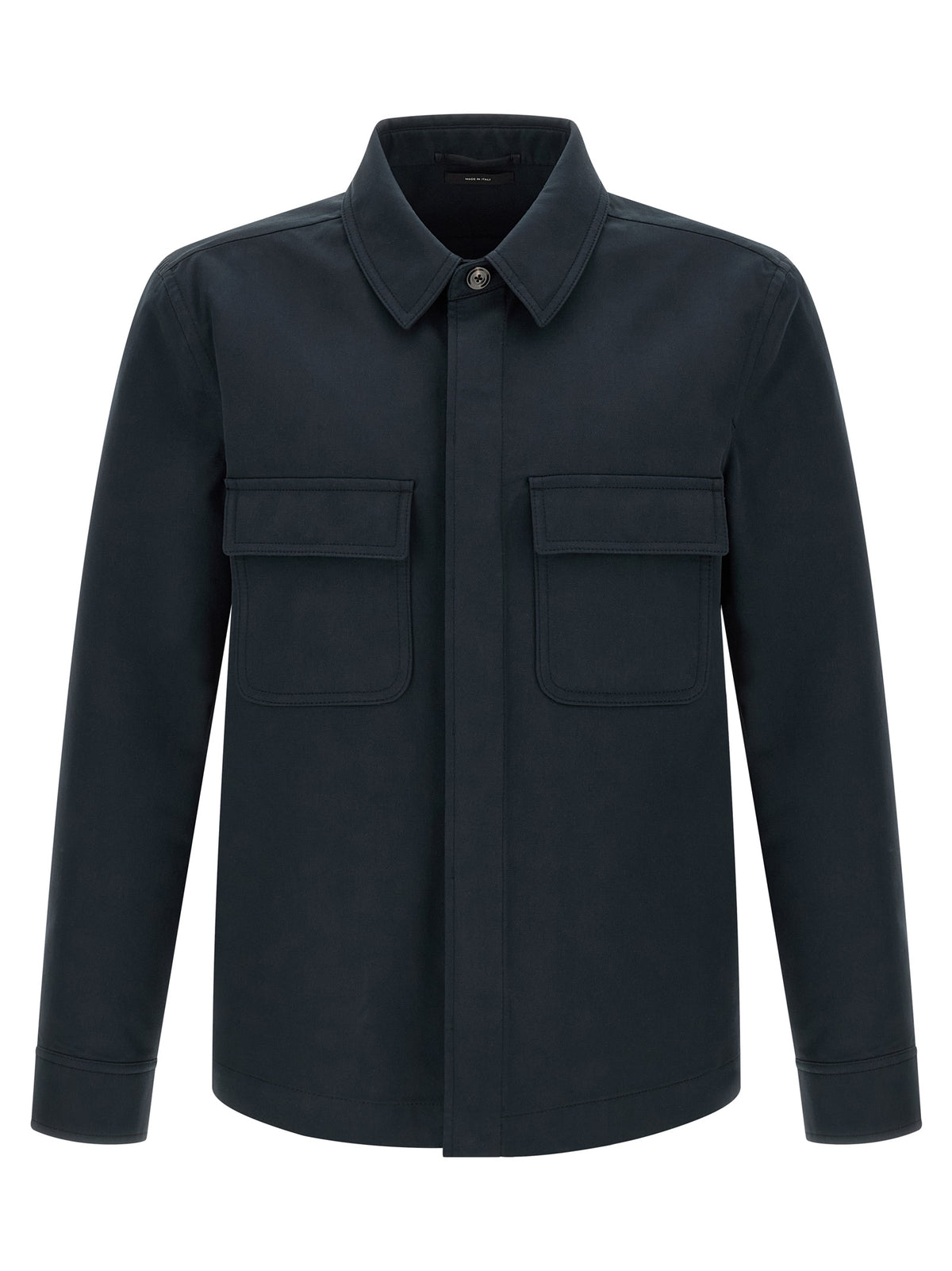 Tom Ford Blaue Baumwollbluse