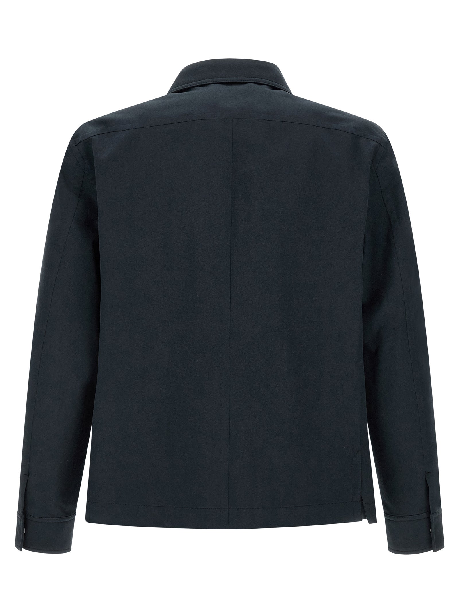 Tom Ford Blaue Baumwollbluse